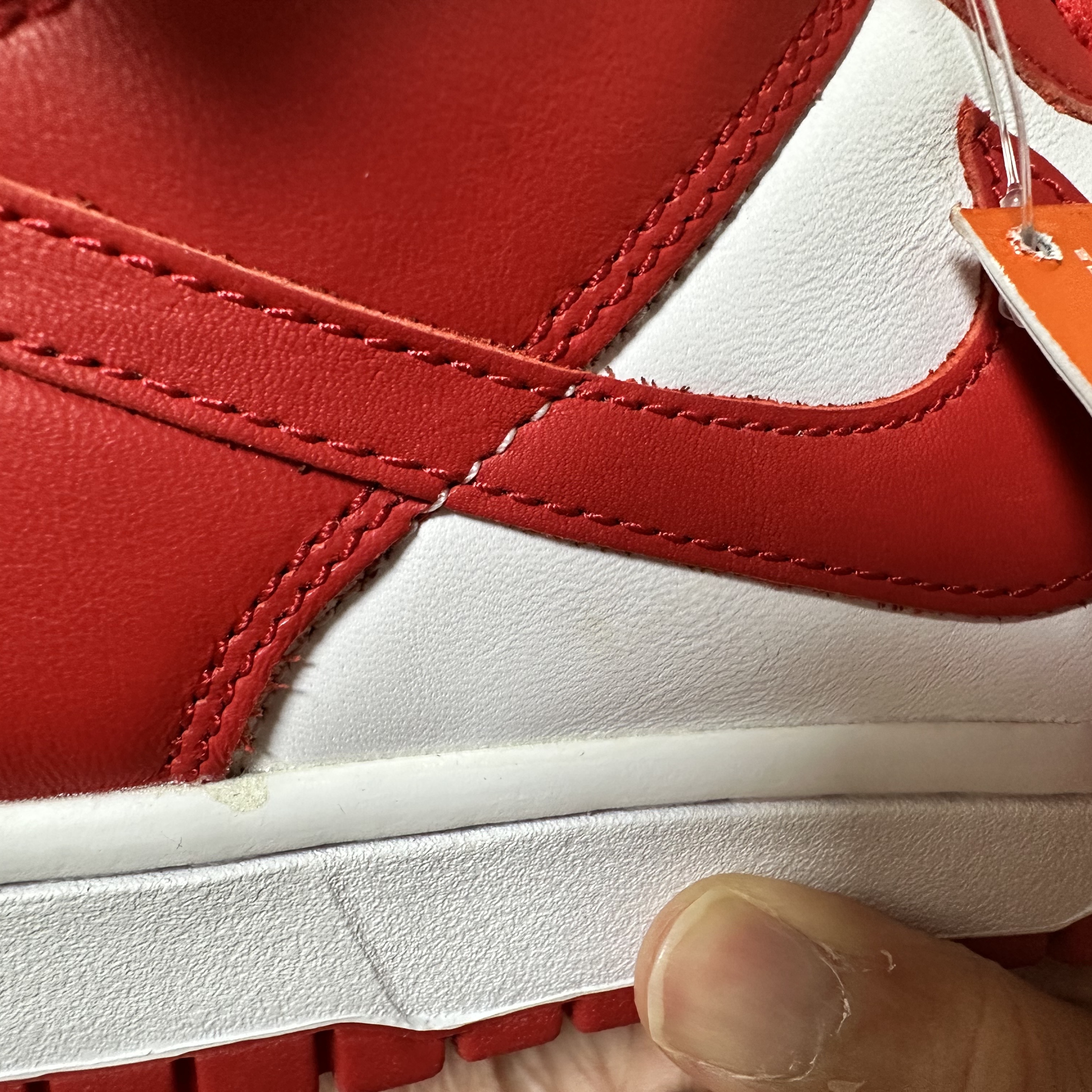Nike Dunk Low SP White and University Red 2023 착용 스타일 - 4
