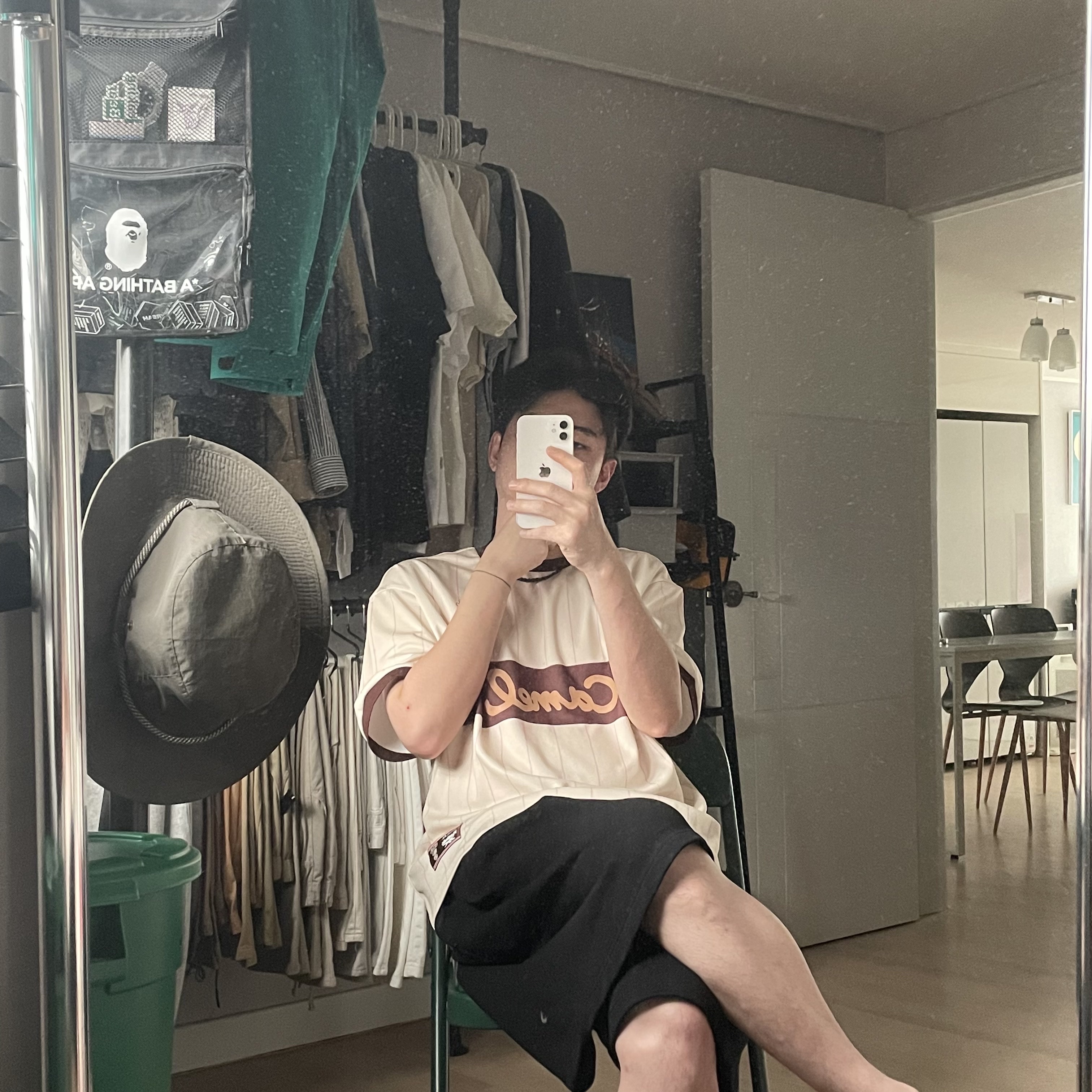 Reebok x Camel Coffee Blockcore T-Shirt Camel 착용 스타일 - 2