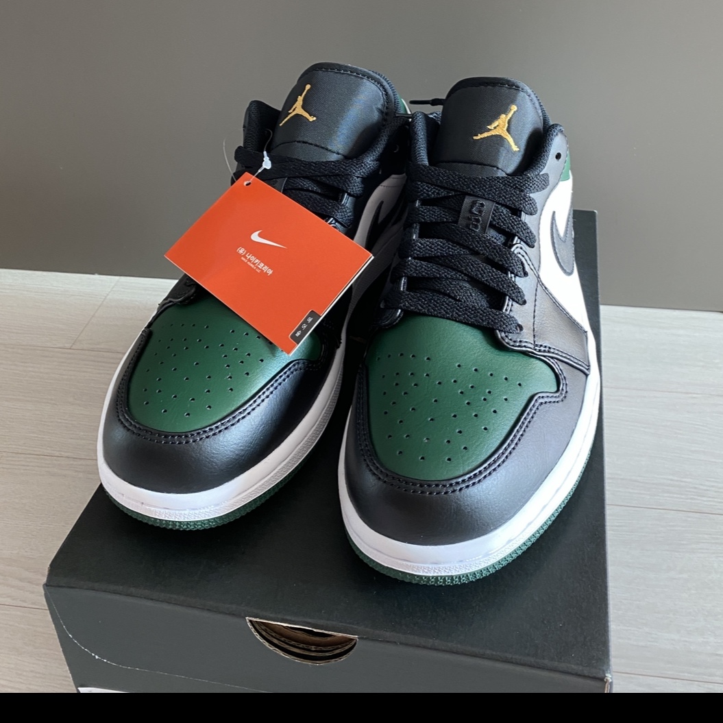 Jordan 1 Low Green Toe 착용 스타일 - 2