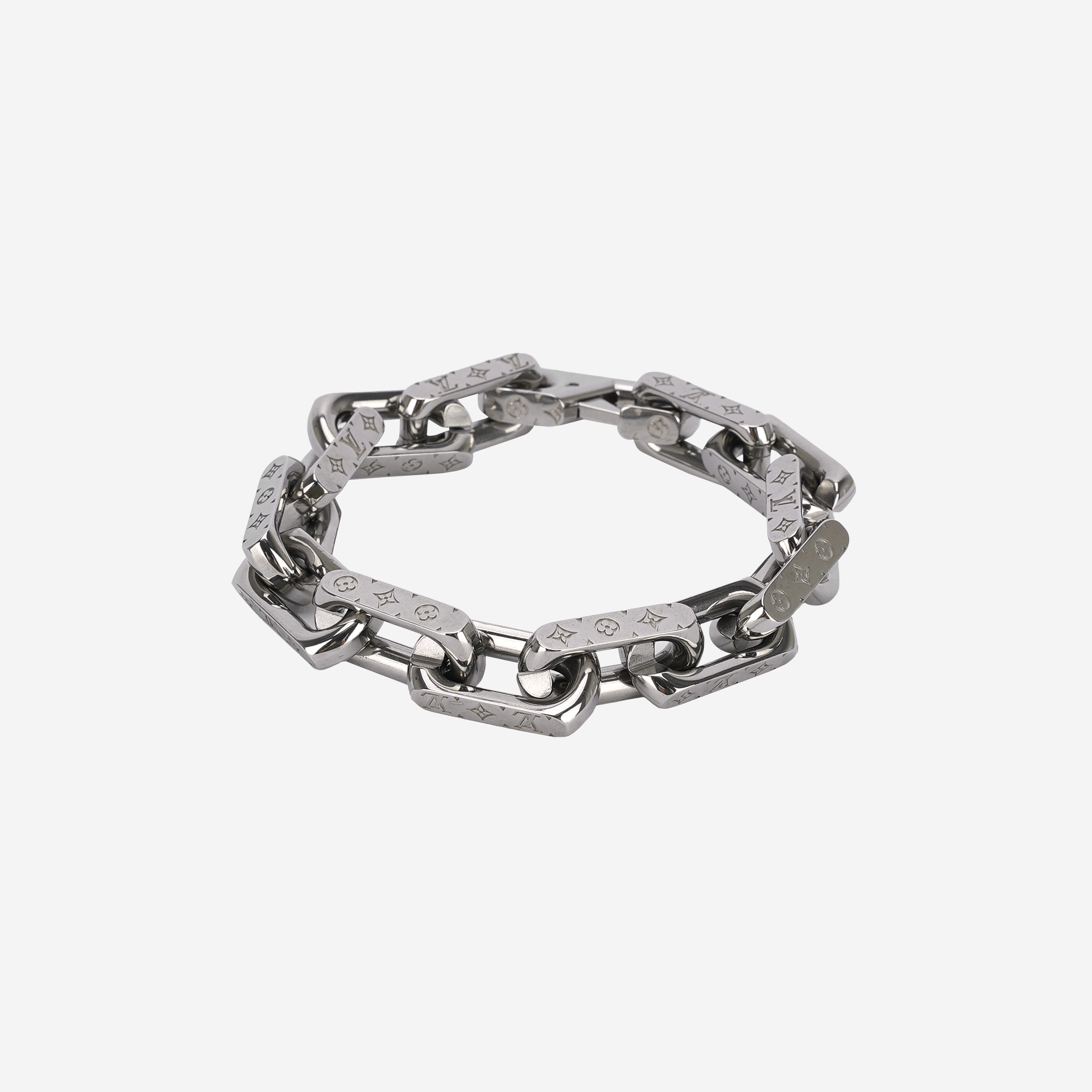 Louis Vuitton Monogram chain bracelet (M00308, M00309)