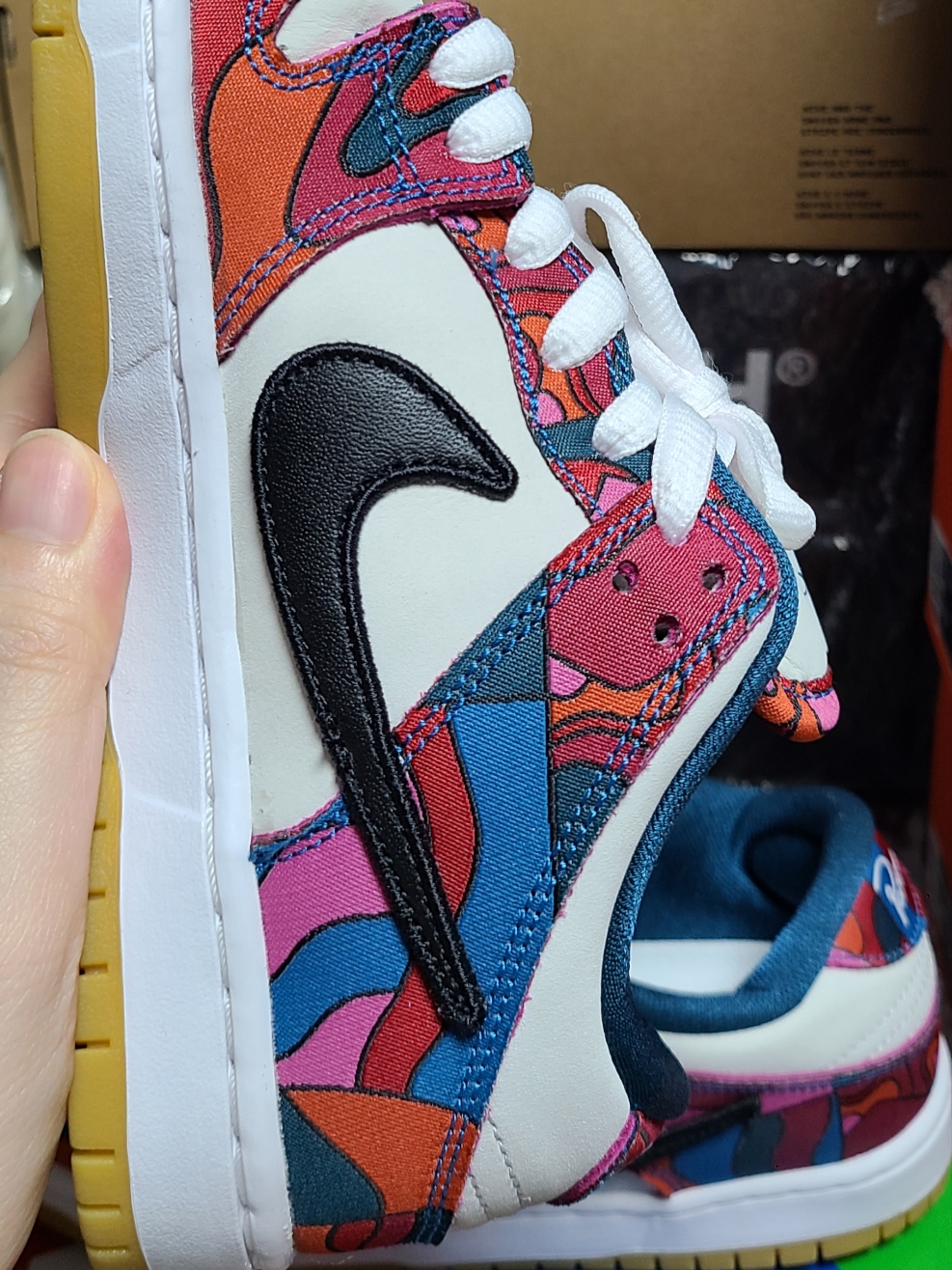 Nike x Parra SB Dunk Low Pro Abstract Art 착용 스타일 - 5