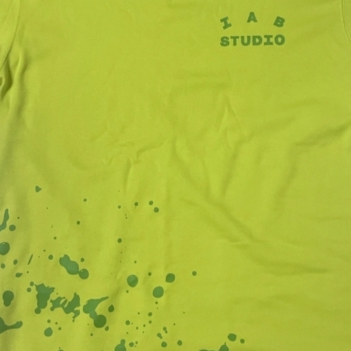IAB Studio Splashed T-Shirt Lime 착용 스타일 - 1