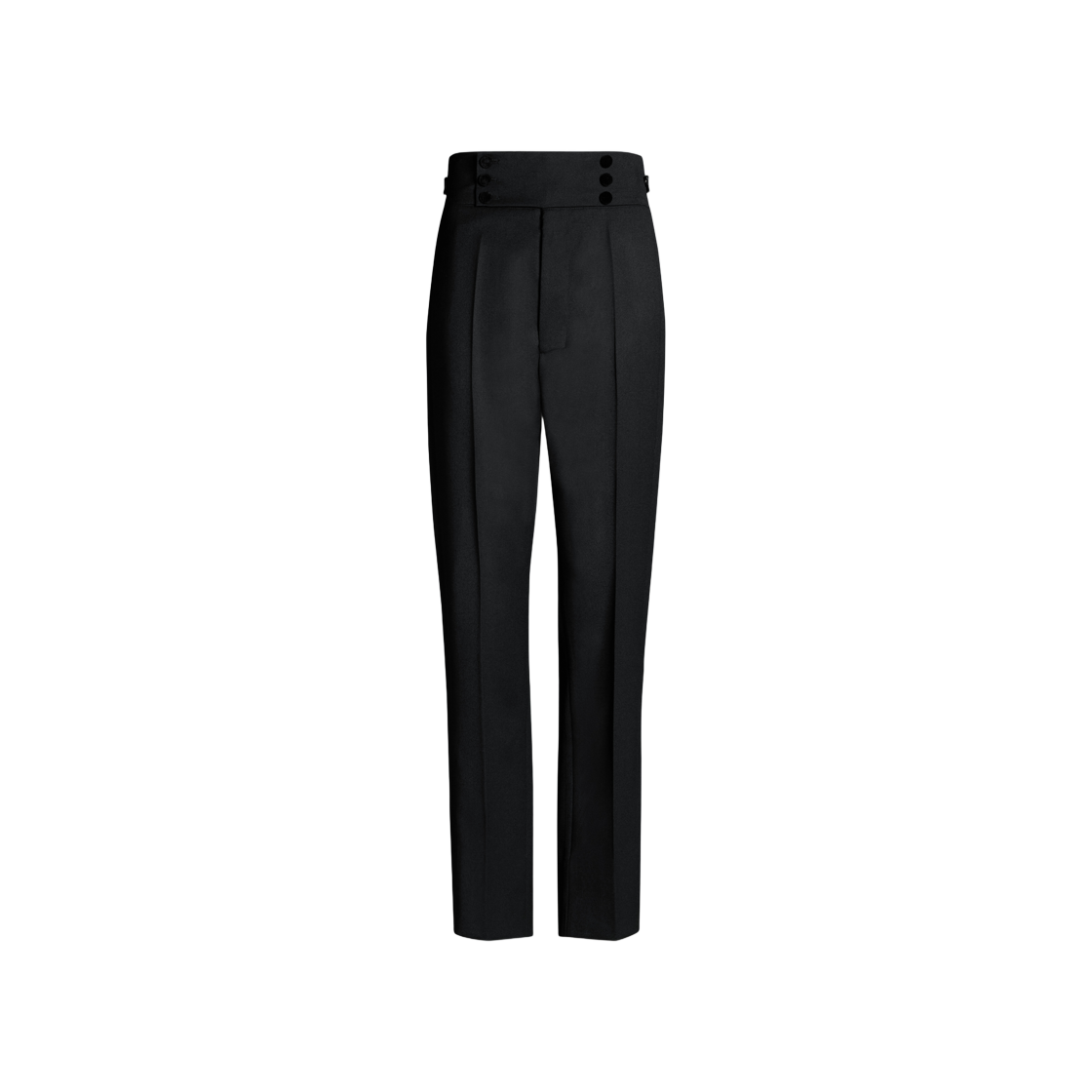 (W) Maison Margiela Wool Tapered Trousers Black 상세 이미지 1