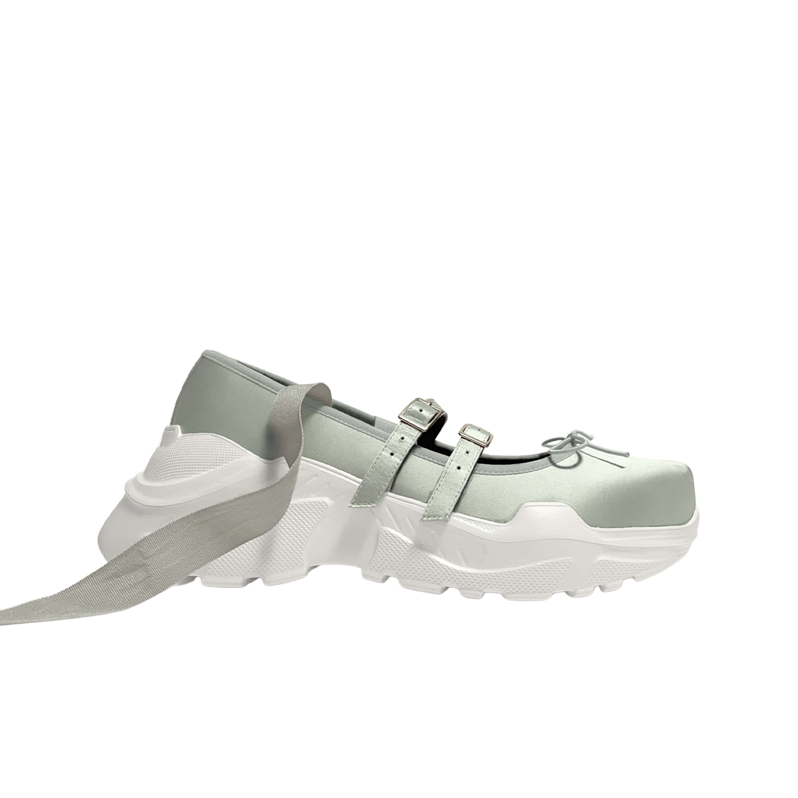 - (W) Akikoaoki Giselle Valentine Satin Pistachio White