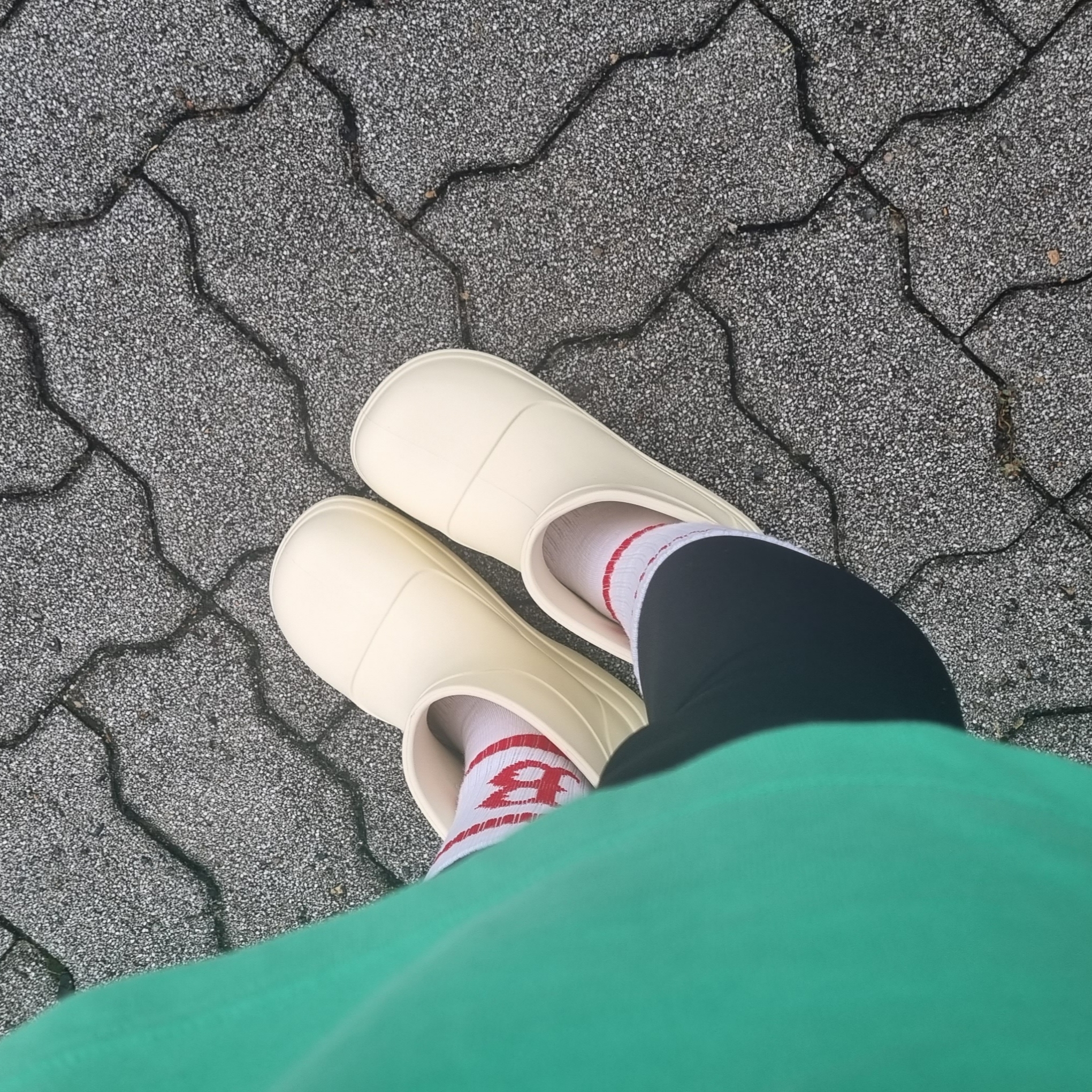 (W) Rockfishweatherwear Hayden Boots Cream 착용 스타일