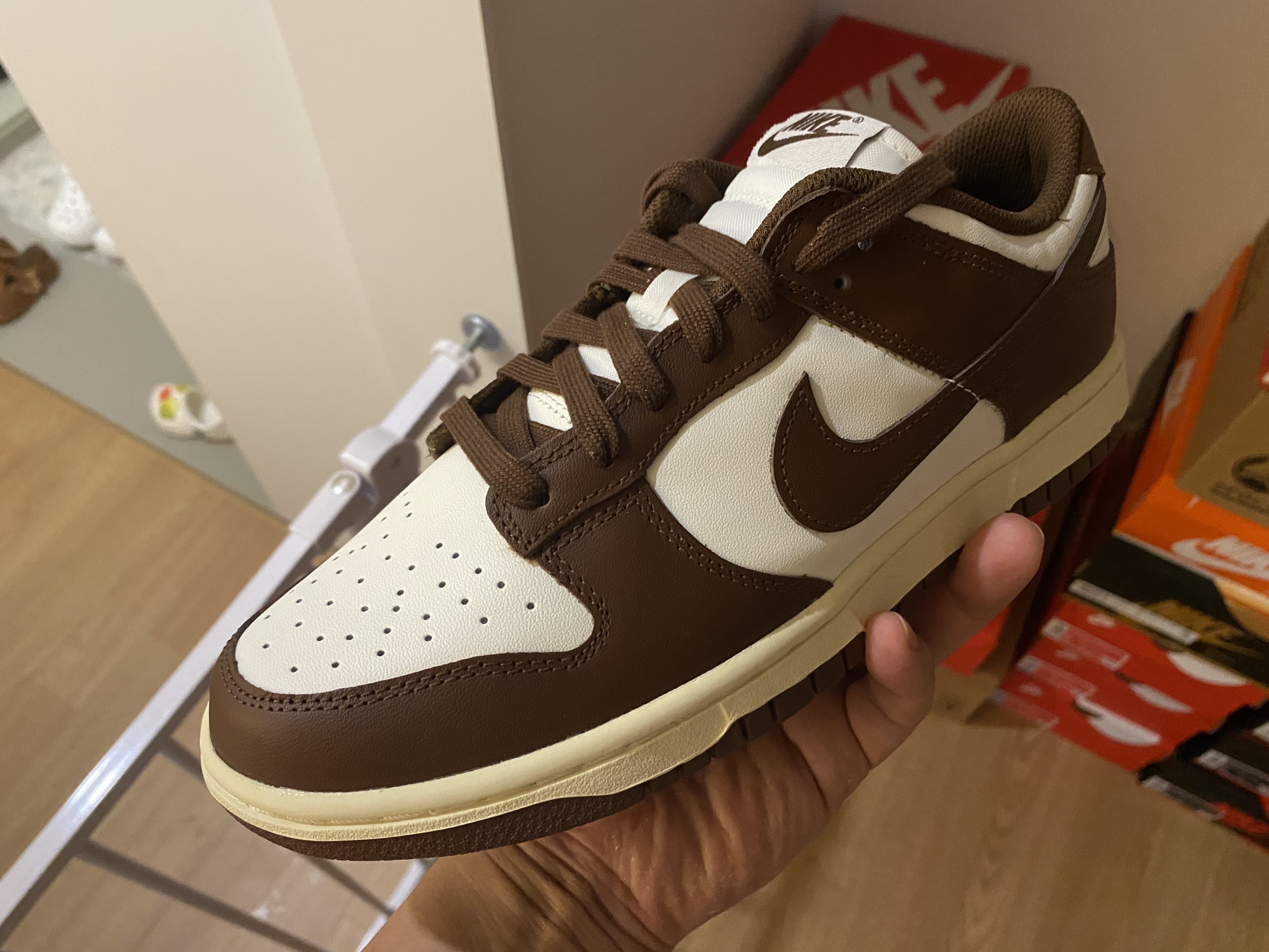 (W) Nike Dunk Low Sail Cacao Wow 착용 스타일
