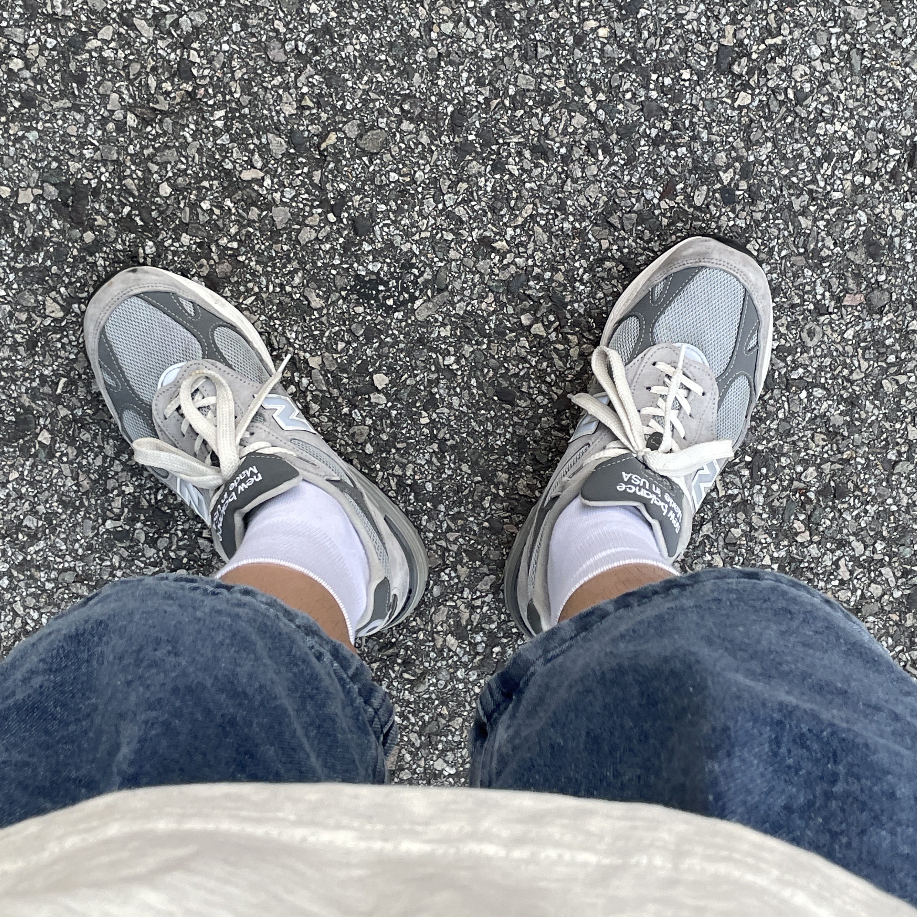 New Balance 993 Made in USA Grey - D Standard 착용 스타일