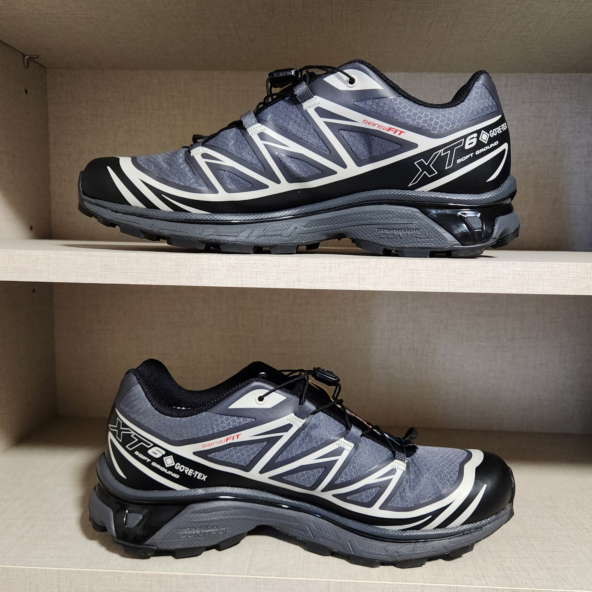 Salomon XT-6 Gore-Tex Black Ebony 착용 스타일