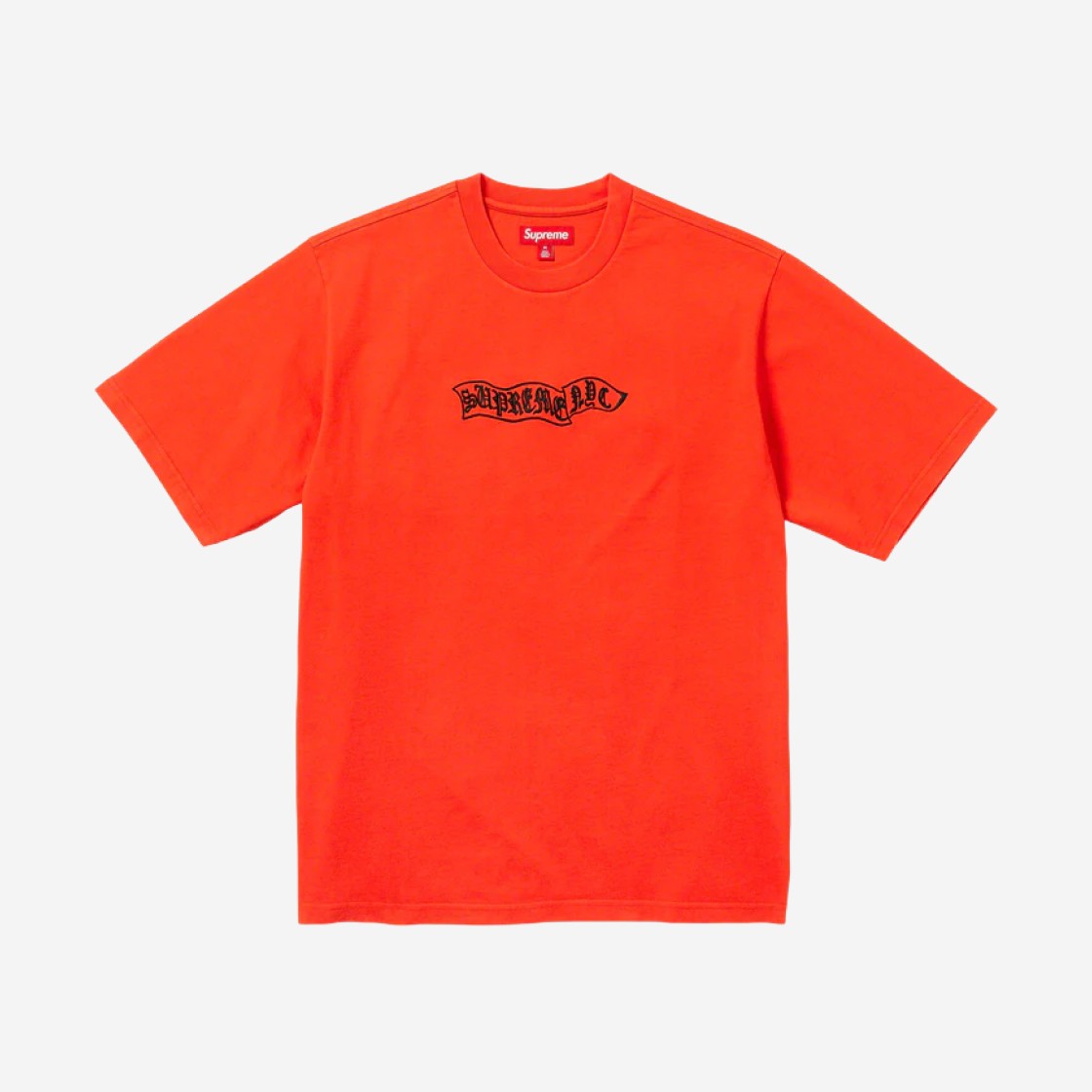 Supreme Banner S/S Top Orange - 23FW 상세 이미지 1