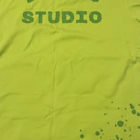IAB Studio Splashed T-Shirt Lime 착용 스타일 - 2