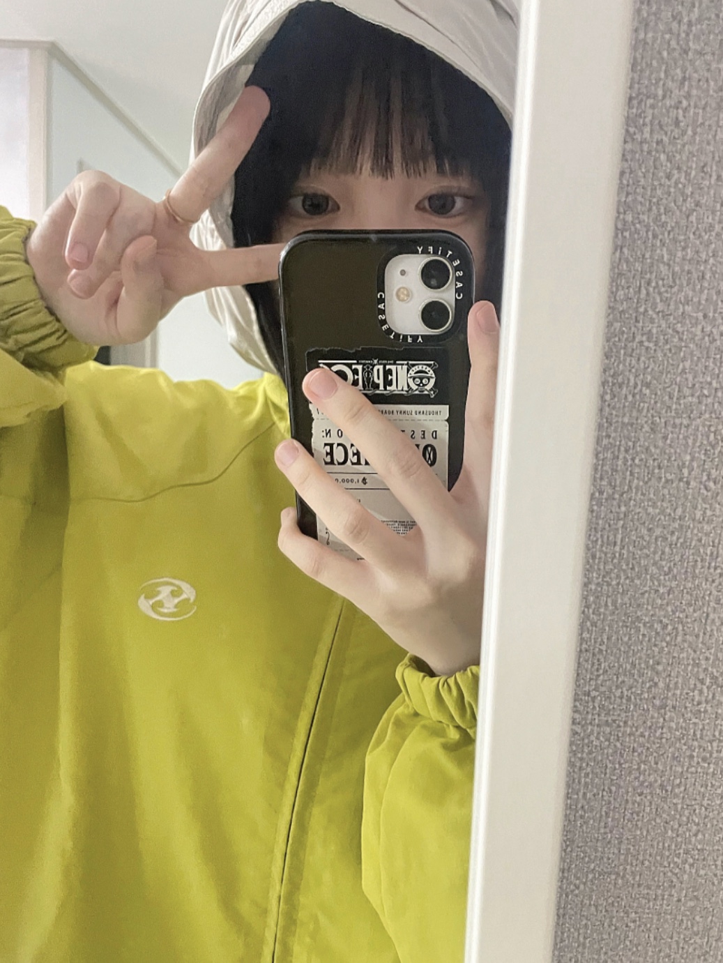 Sansan Gear Docking Jacket Lime - 22FW, Sansan Gear Side Snap Pants Ice Beige - 22FW 착용 스타일 - 1