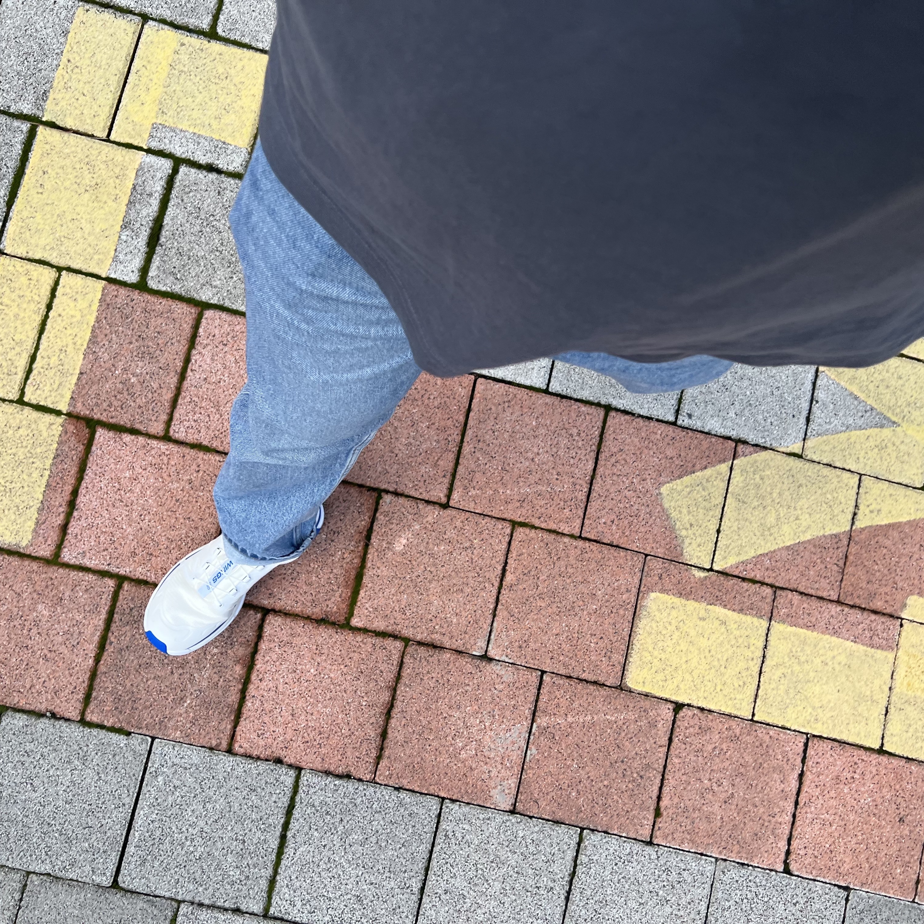 Salomon x JJJJound XT-Wings 2 White Lapis Blue 착용 스타일