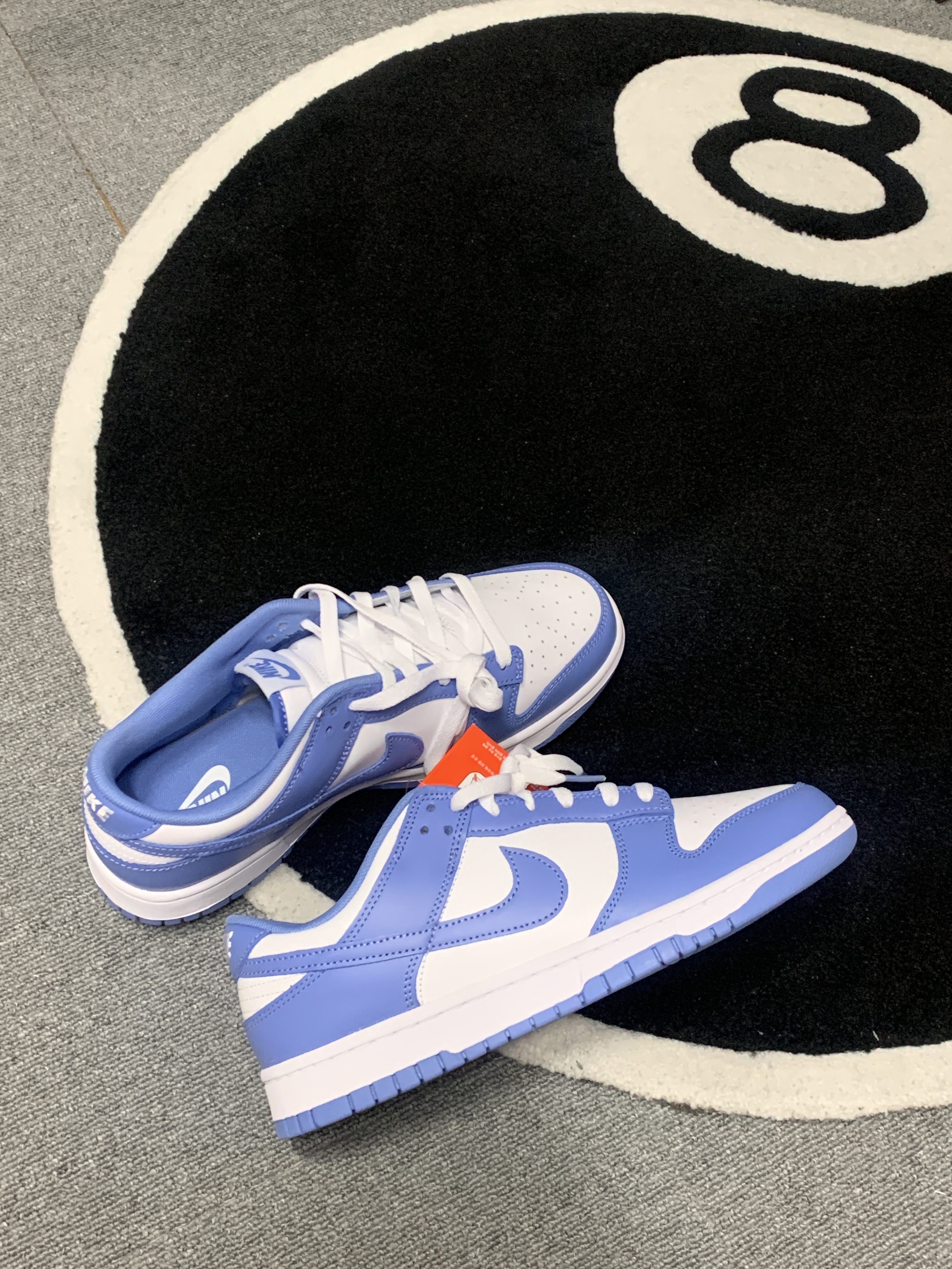 Nike Dunk Low Retro White Polar Blue 착용 스타일 - 2