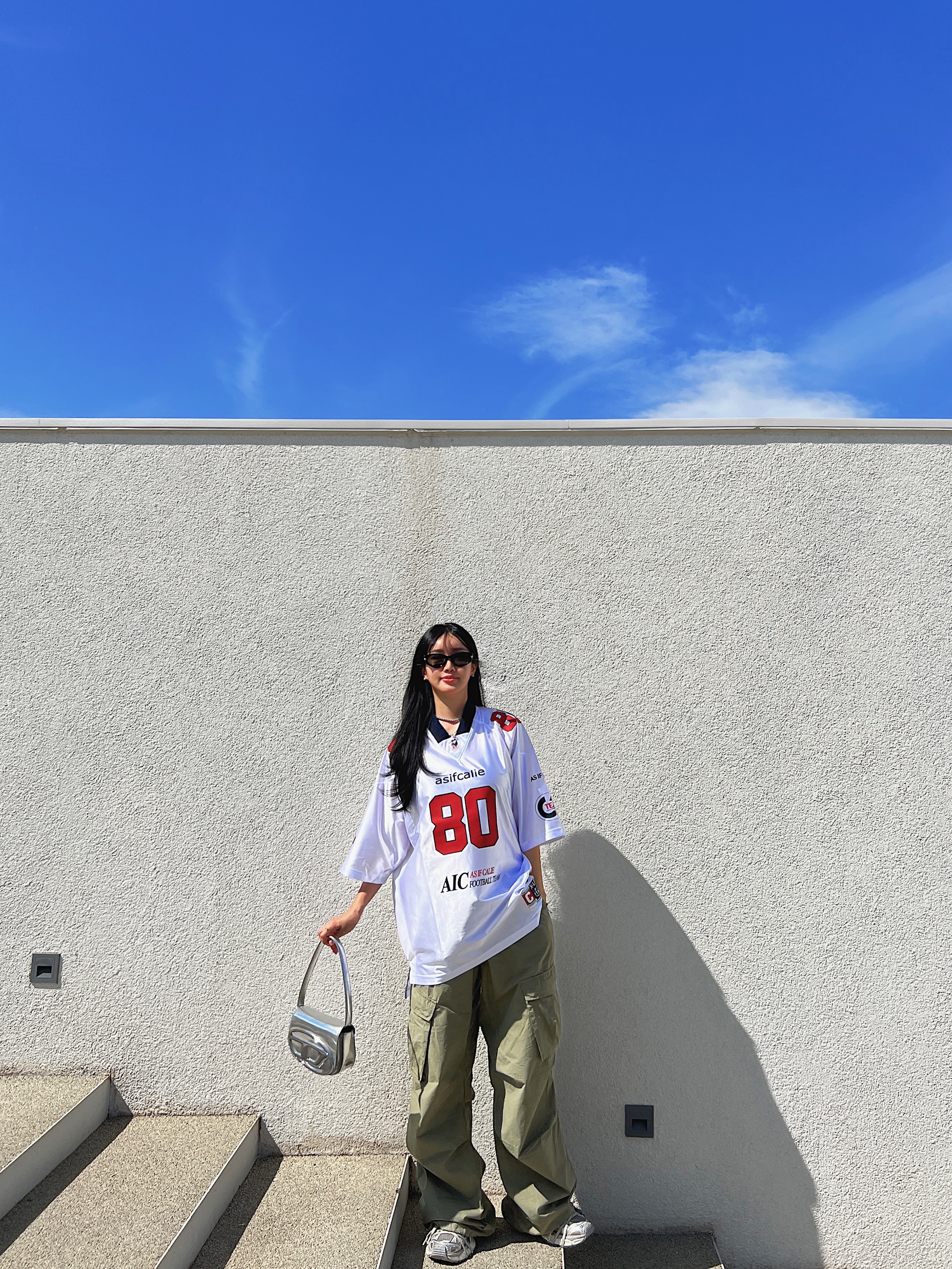 Balenciaga 3XL Sneakers Light Beige, (W) Balenciaga 3XL Sneakers Light Beige 착용 스타일 - 4