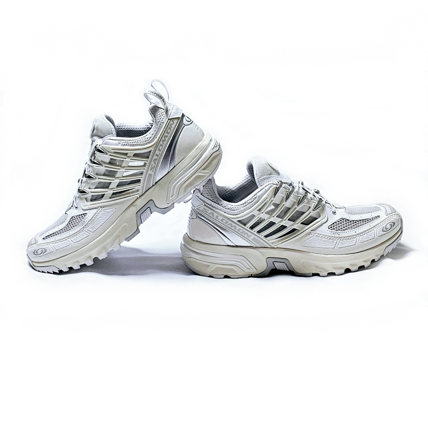Salomon ACS Pro White Vanilla Ice 착용 스타일 - 3