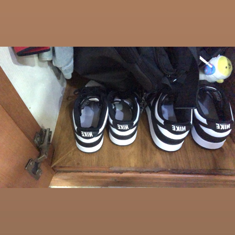 Nike Dunk Low Retro Black 착용 스타일 - 1