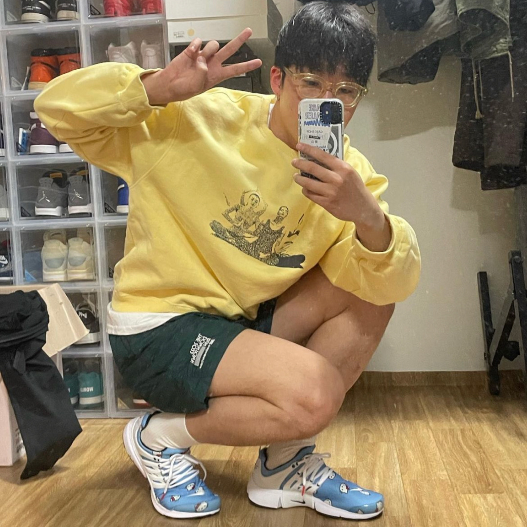 Nike x Hello Kitty Air Presto University Blue 착용 스타일 - 2
