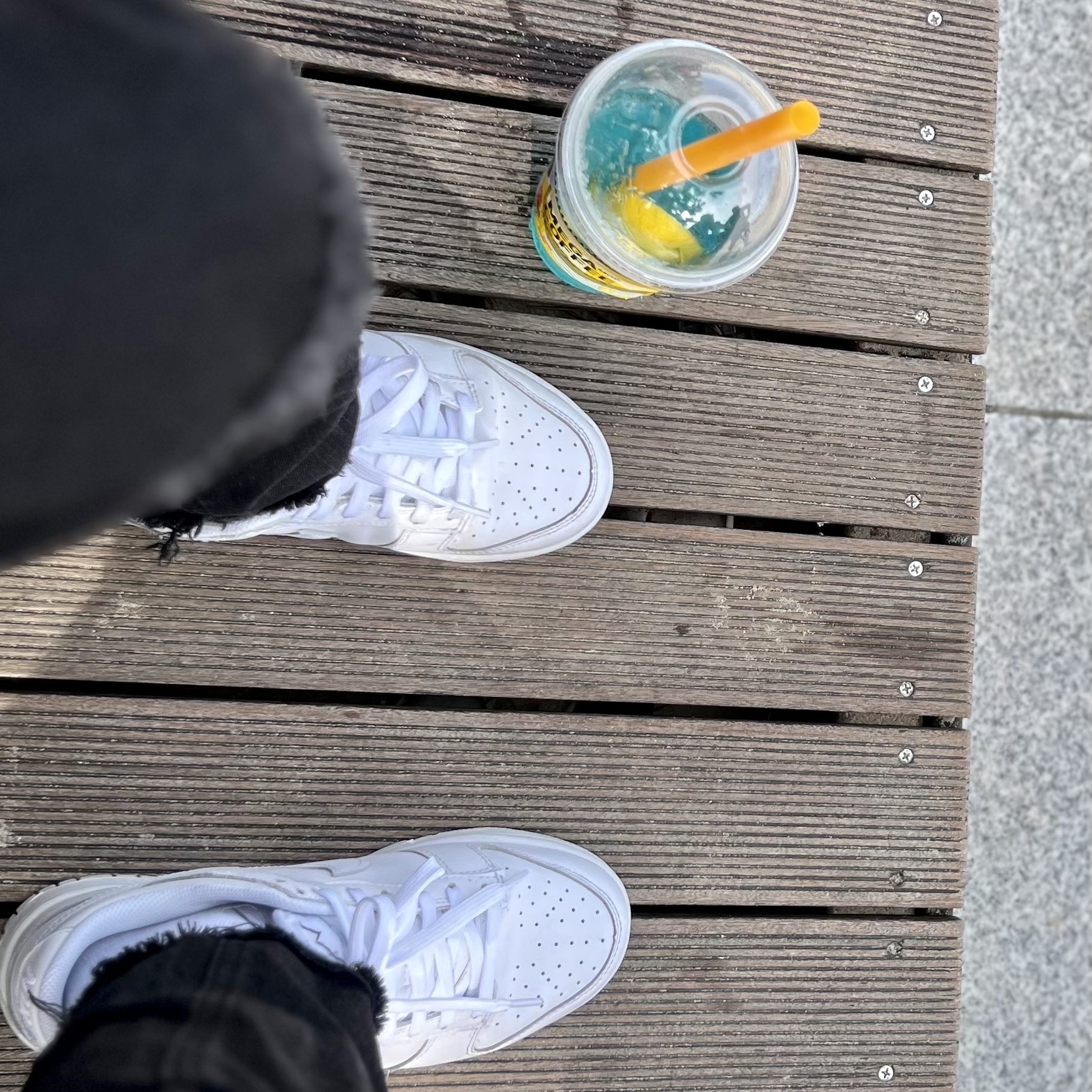 (W) Nike Dunk Low Triple White 착용 스타일