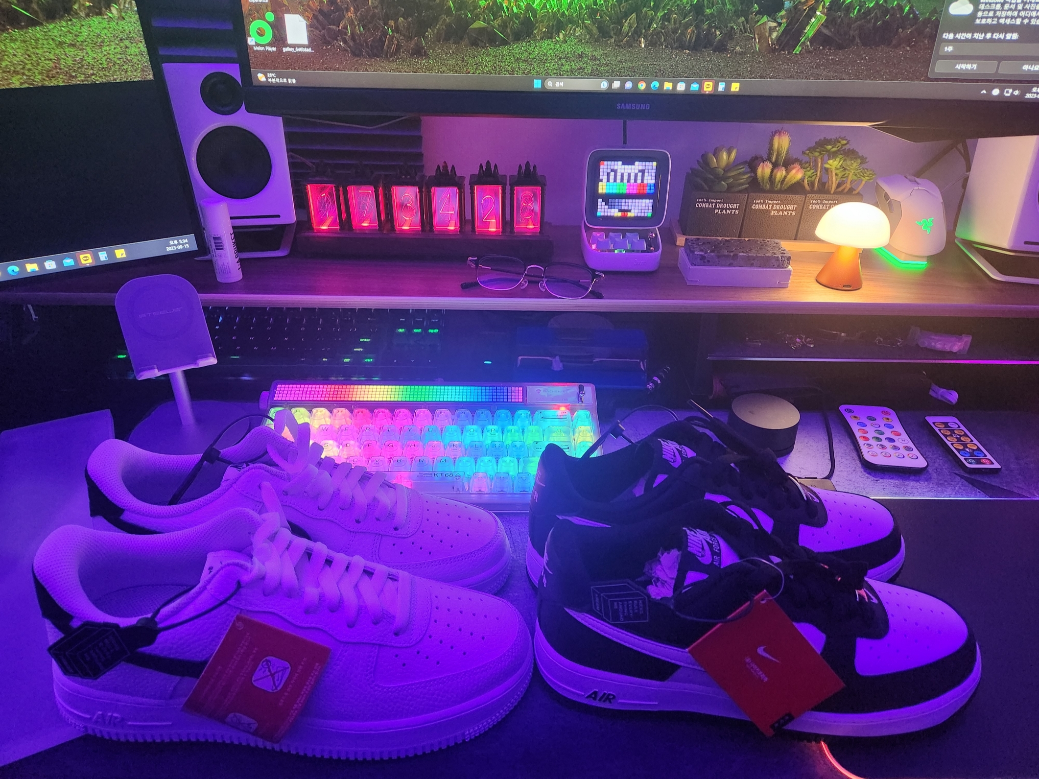Nike Air Force 1 '07 Black White, Nike Air Force 1 '07 White Black 착용 스타일 - 3