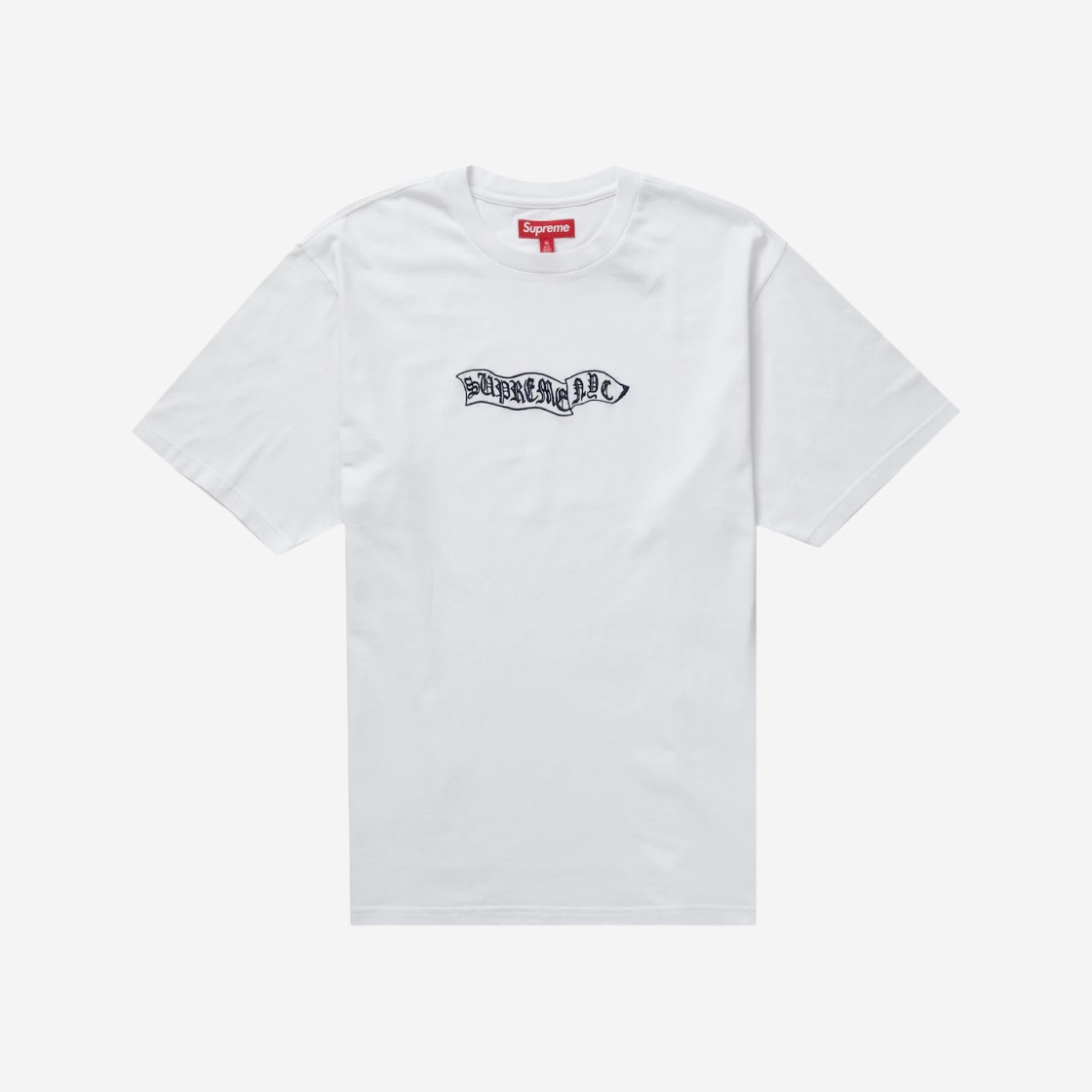 Supreme Banner S/S Top White - 23FW 상세 이미지 1