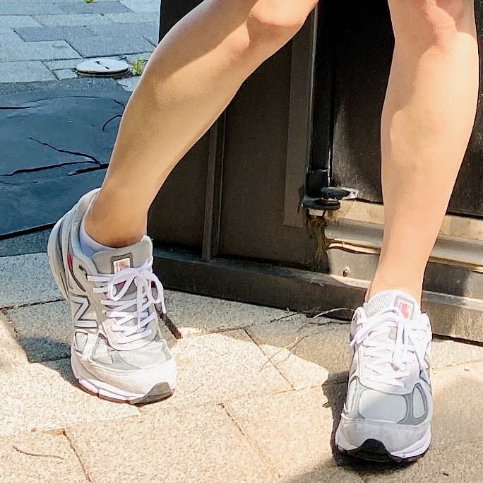 New Balance 990v3 Made in USA Grey - D Standard 착용 스타일
