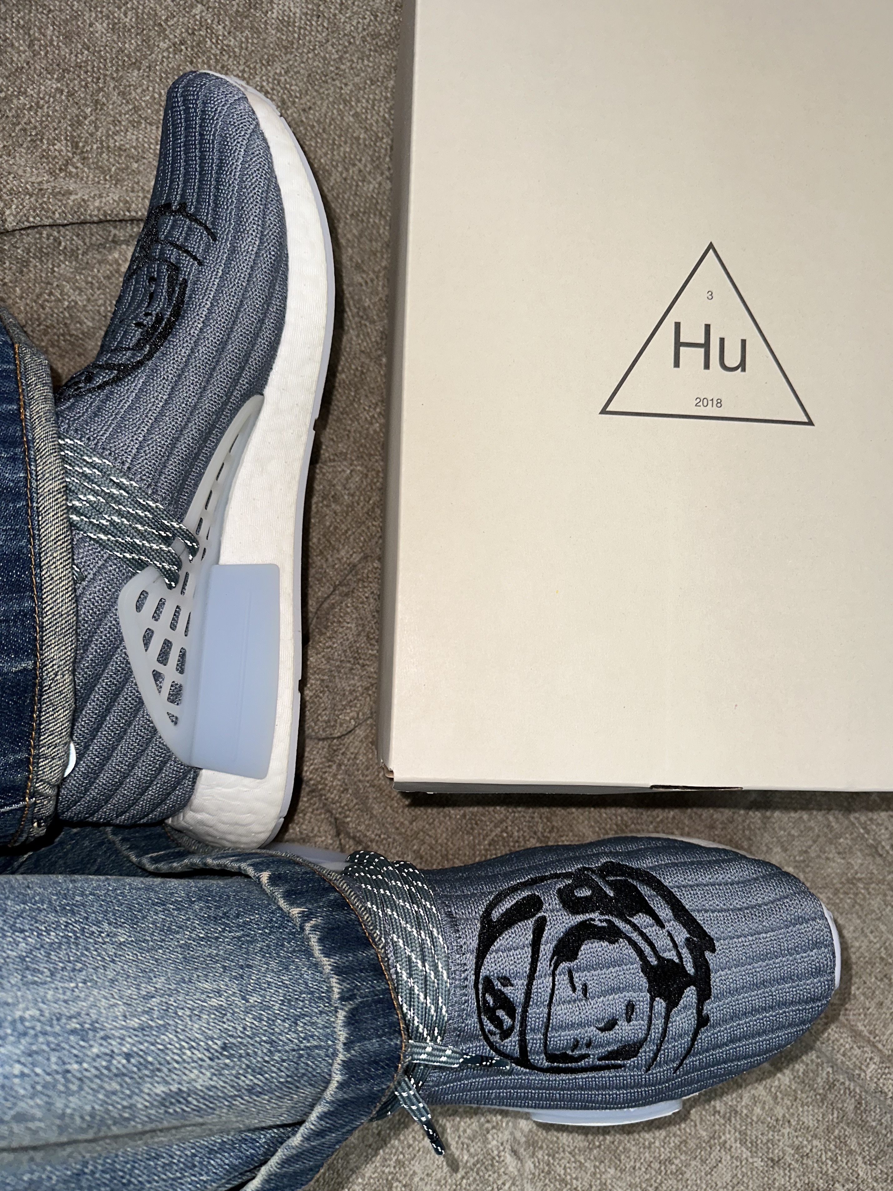 Adidas x Billionaire Boys Club x Pharrell Williams Hu NMD Astronaut 착용 스타일