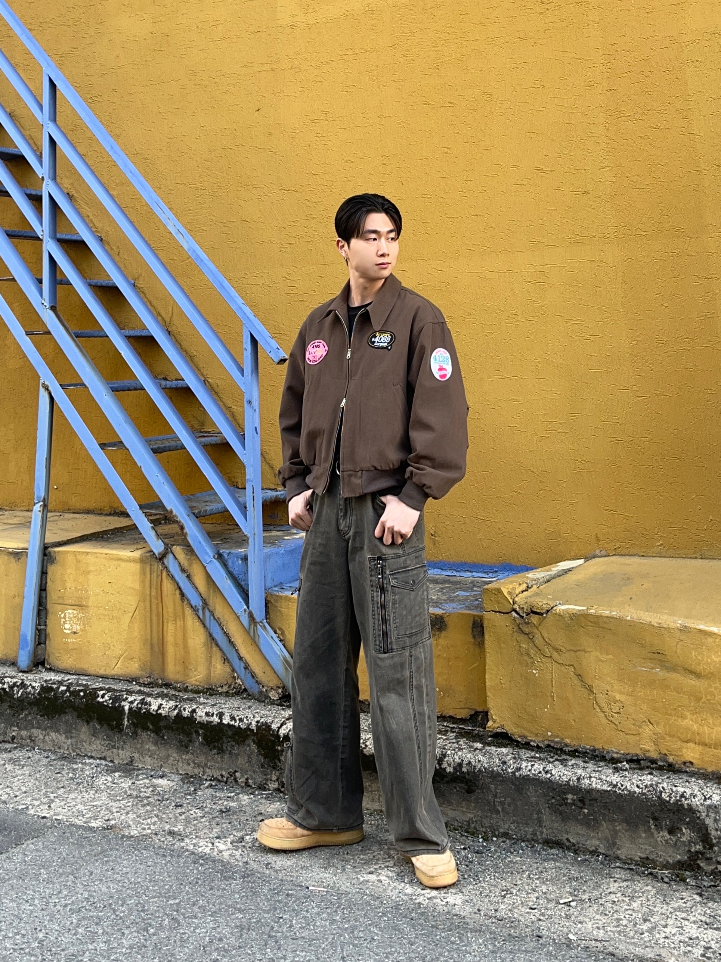 Nike Air Force 1 '07 WB Flax 착용 스타일