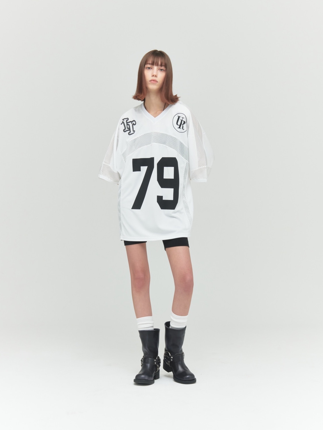 Porta Women Hockey Jersey Top White 착용 스타일