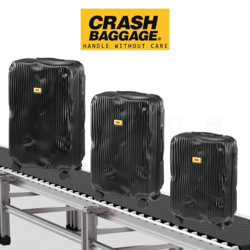 CRASH BAGGAGE Icon 31inch Stripe Black 착용 스타일