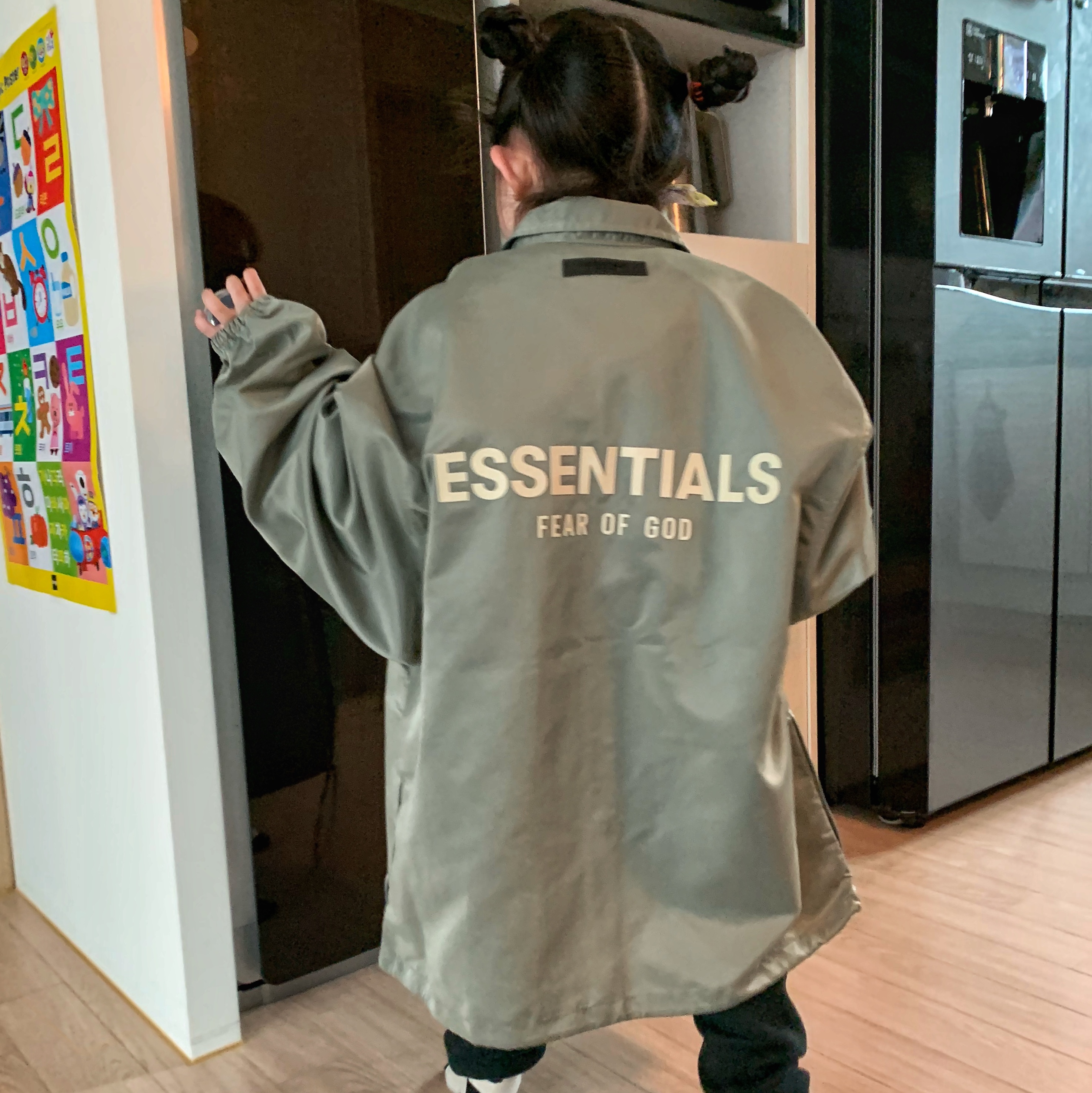 Essentials Coaches Jacket Seafoam - 22SS 착용 스타일