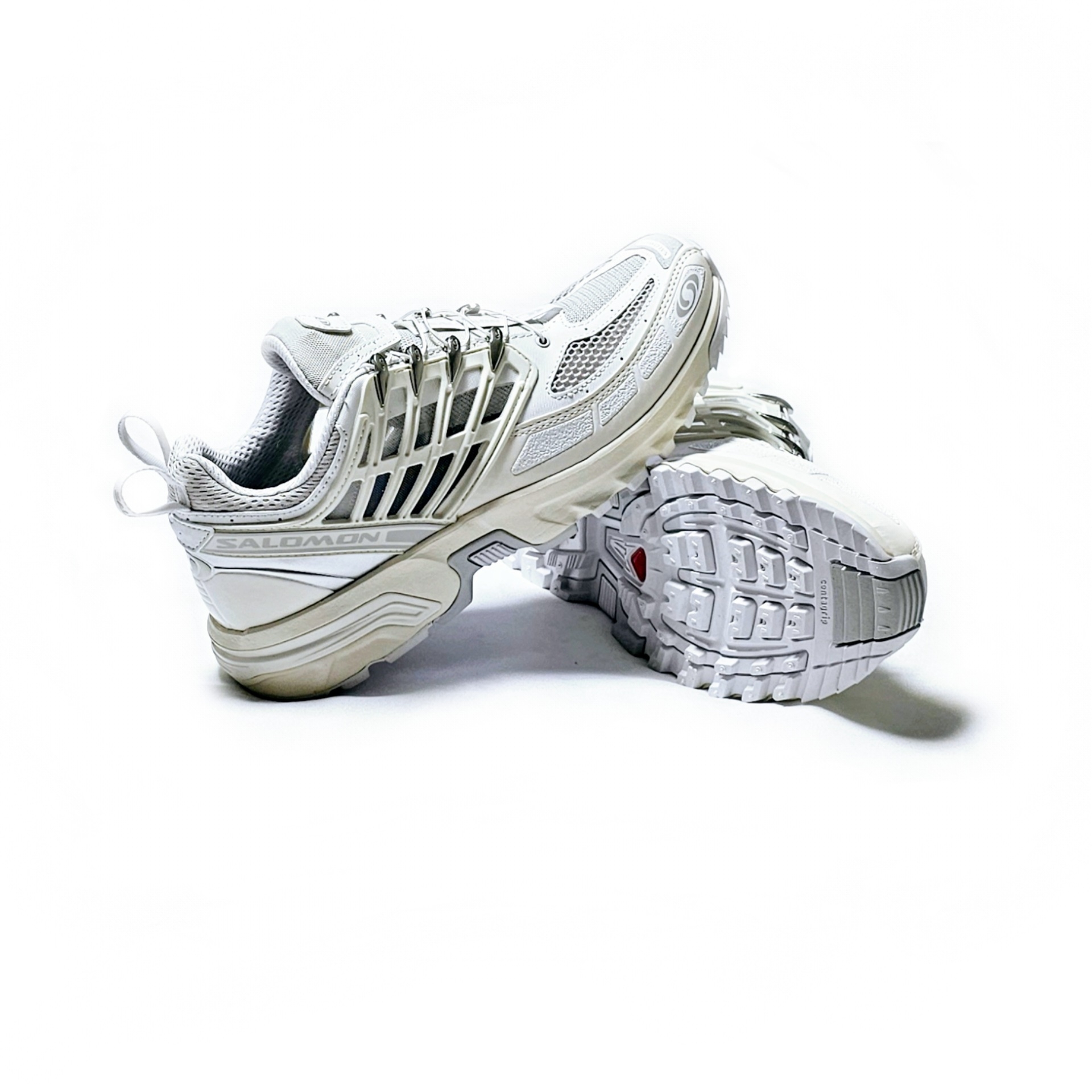 Salomon ACS Pro White Vanilla Ice 착용 스타일 - 4