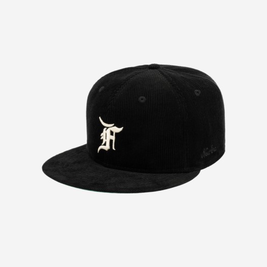 뉴에라 x 피어 오브 갓 59FIFTY 코듀로이 사이즈 캡 블랙