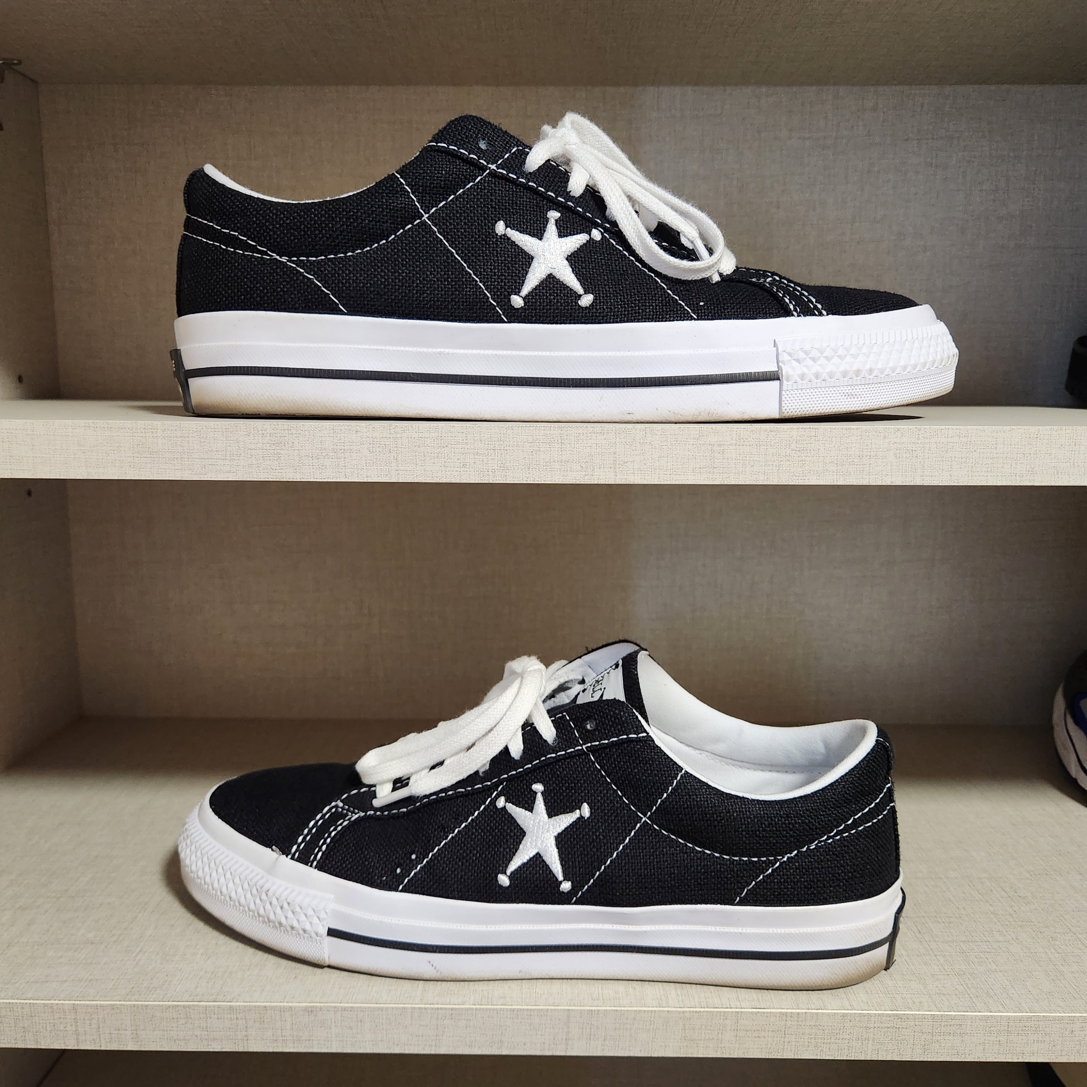 Converse x Stussy One Star Ox Black 착용 스타일