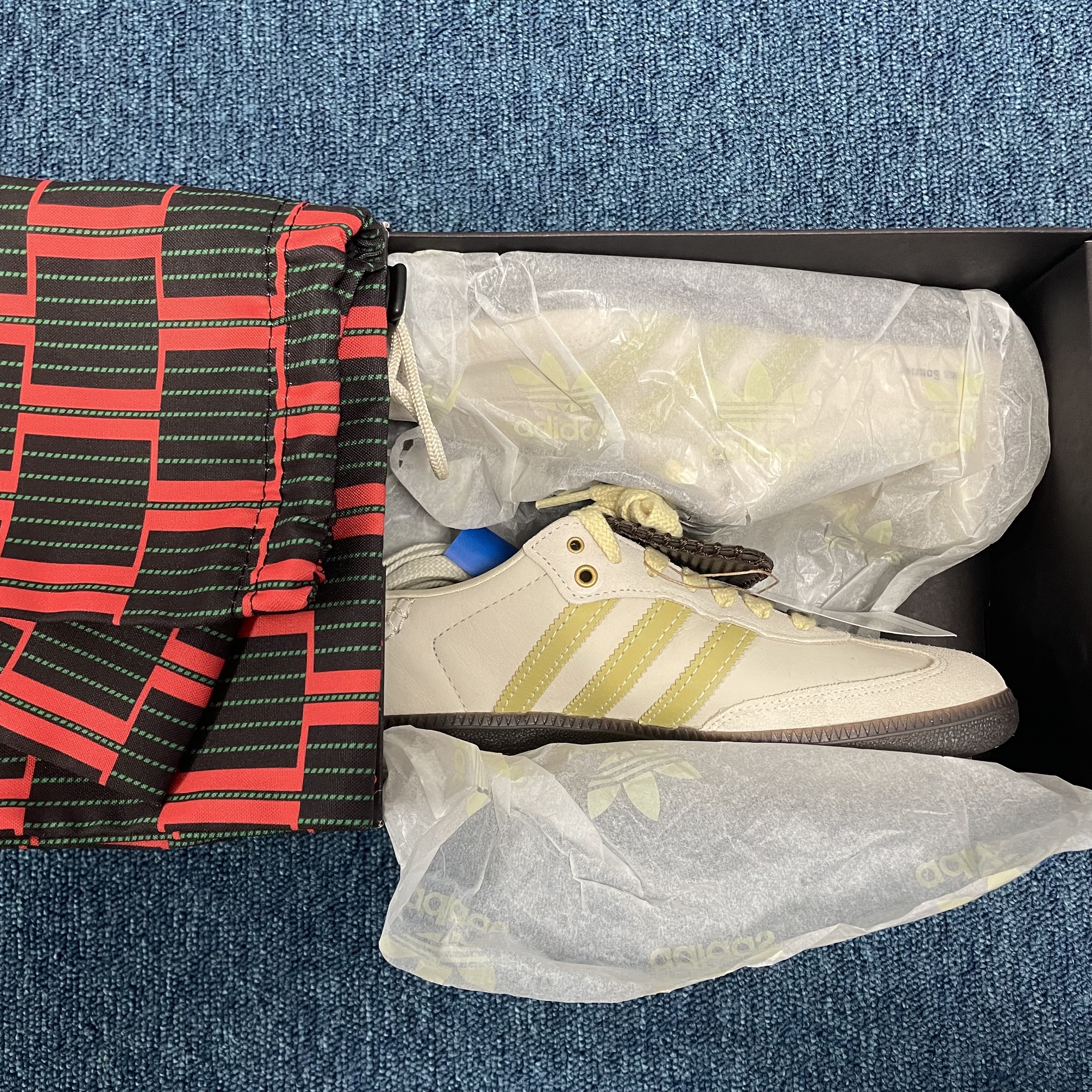 Adidas x Wales Bonner Samba Brown Ecru Tint 착용 스타일