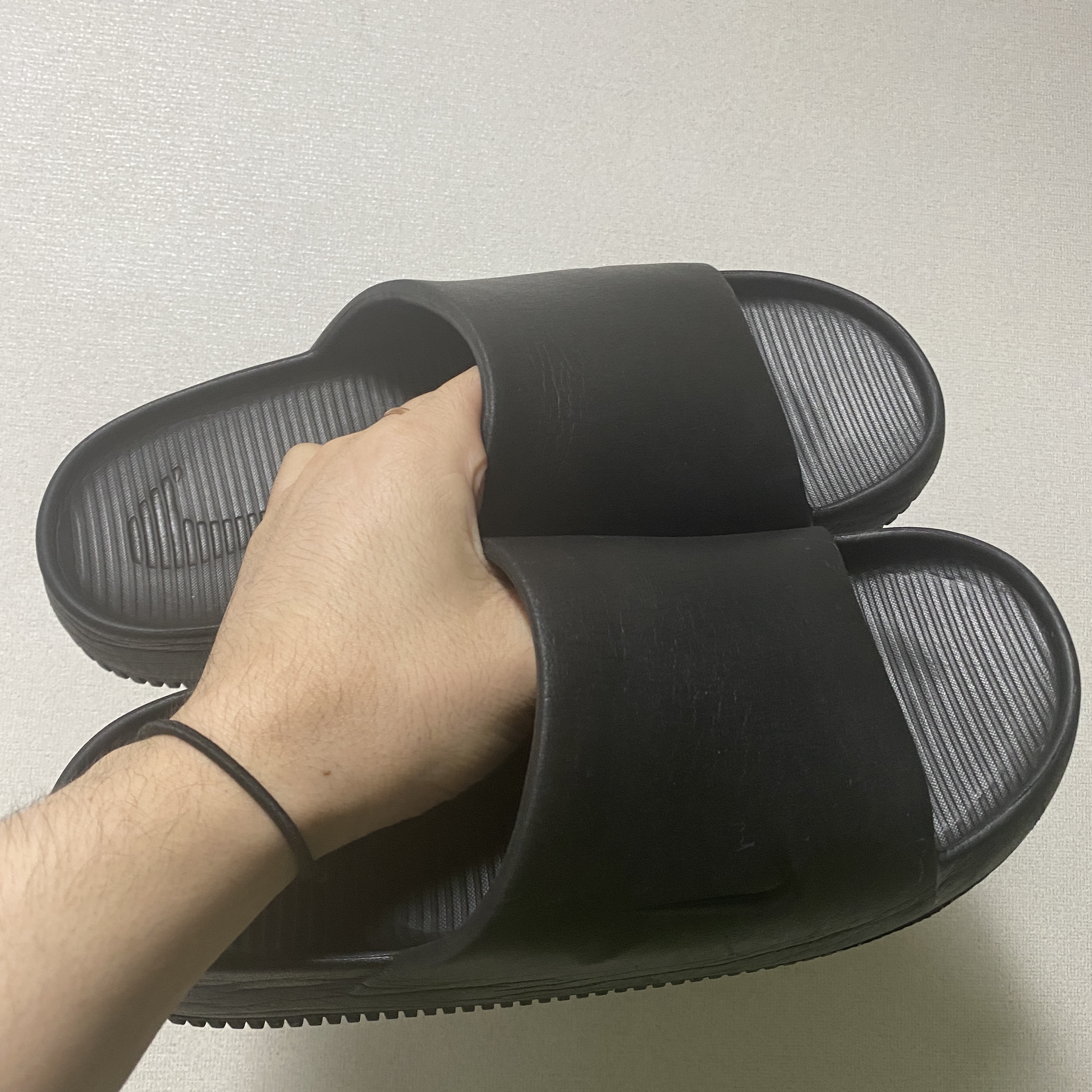 Nike Calm Slide Black 착용 스타일