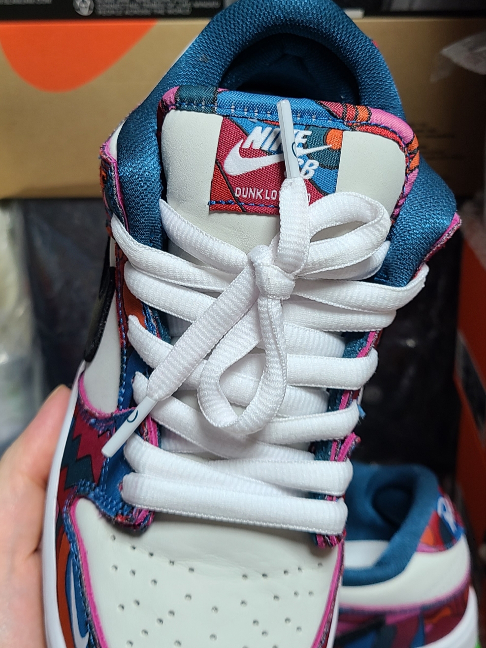 Nike x Parra SB Dunk Low Pro Abstract Art 착용 스타일 - 3