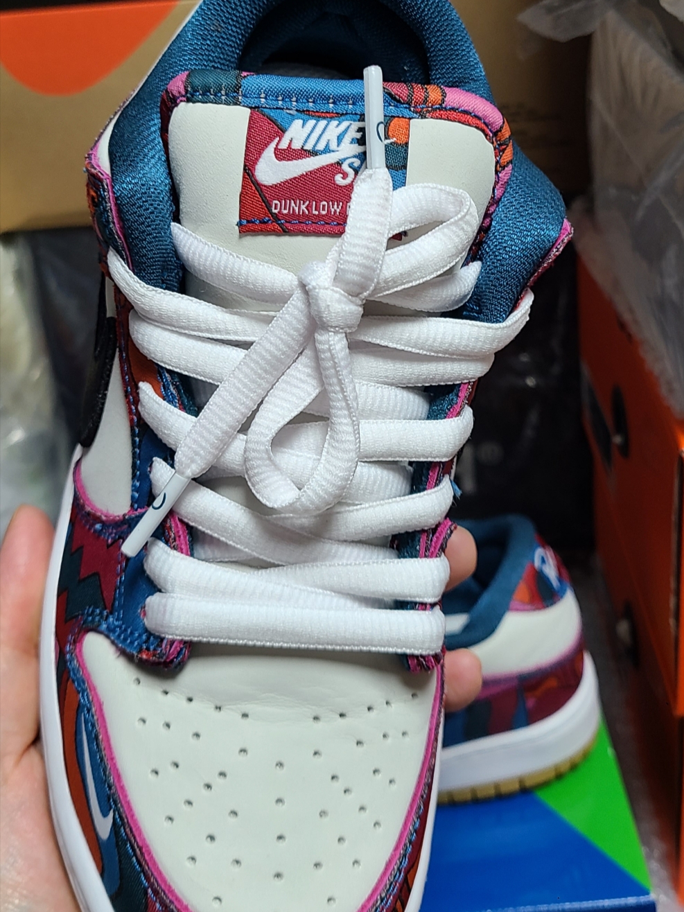 Nike x Parra SB Dunk Low Pro Abstract Art 착용 스타일 - 5