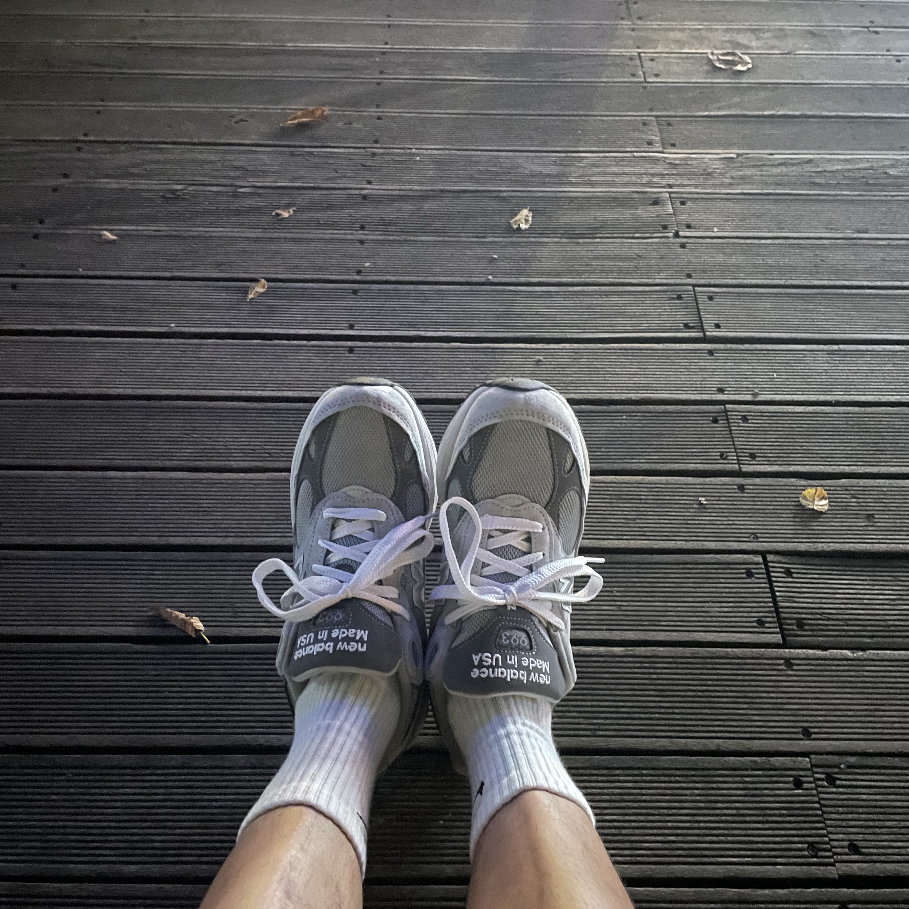 New Balance 993 Made in USA Grey - D Standard 착용 스타일