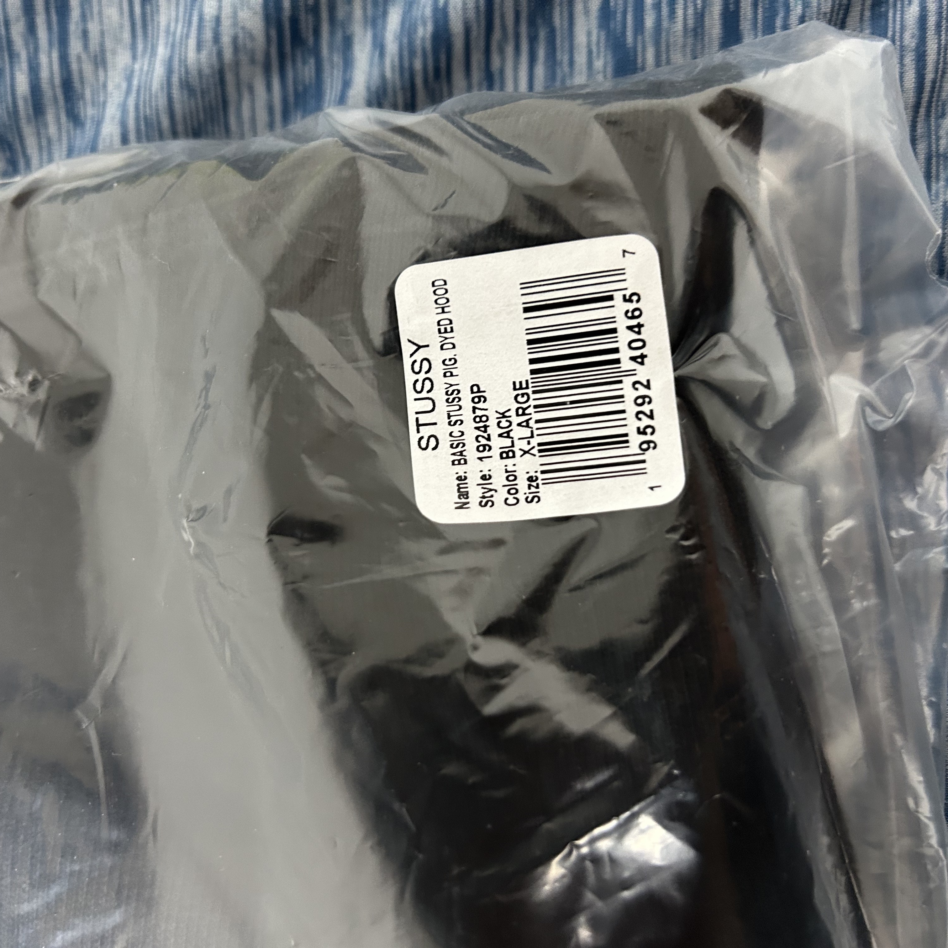 Stussy Basic Stussy Pigment Dyed Hoodie Black 착용 스타일 - 2