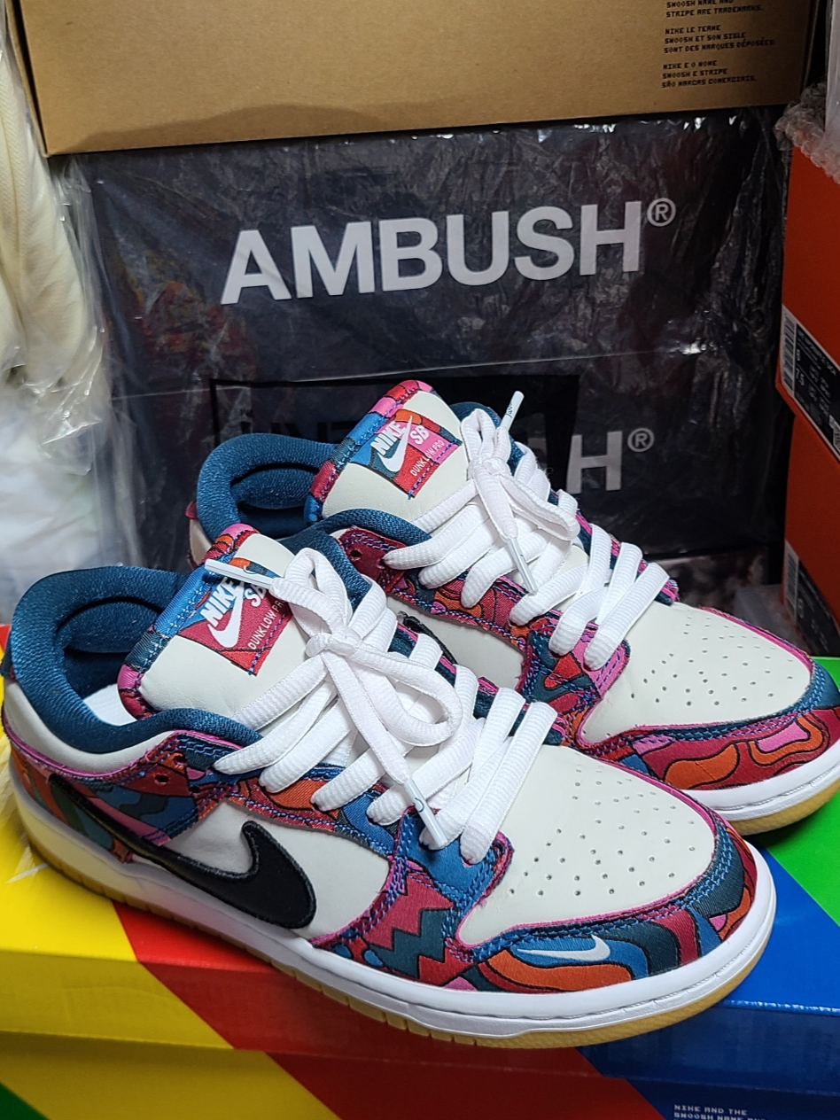 Nike x Parra SB Dunk Low Pro Abstract Art 착용 스타일 - 1