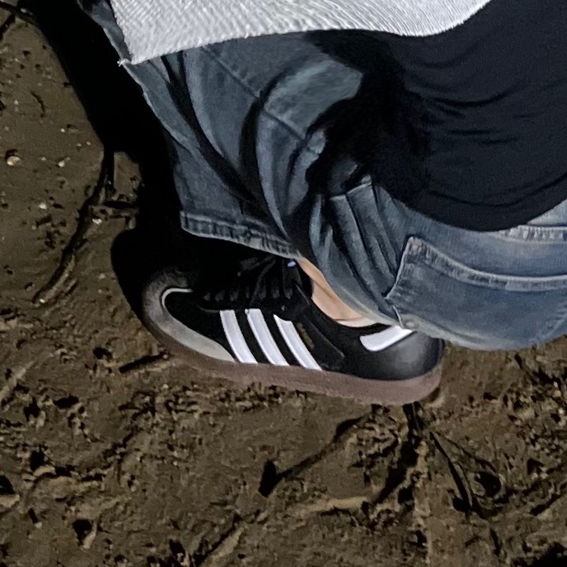 Adidas Samba Vegan Black White 착용 스타일