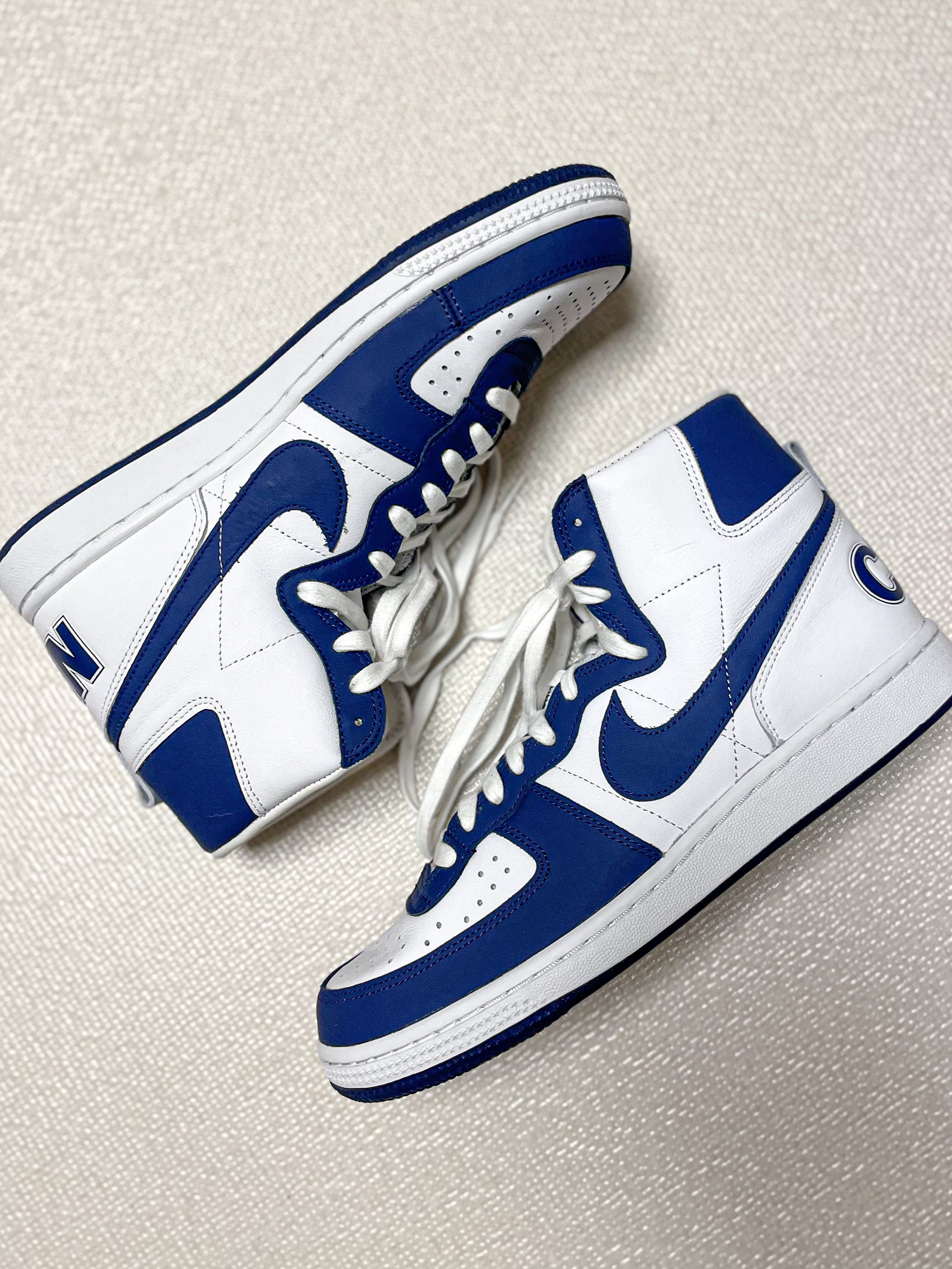 Nike x Comme des Garcons Homme Plus Terminator High Navy 착용 스타일 - 2