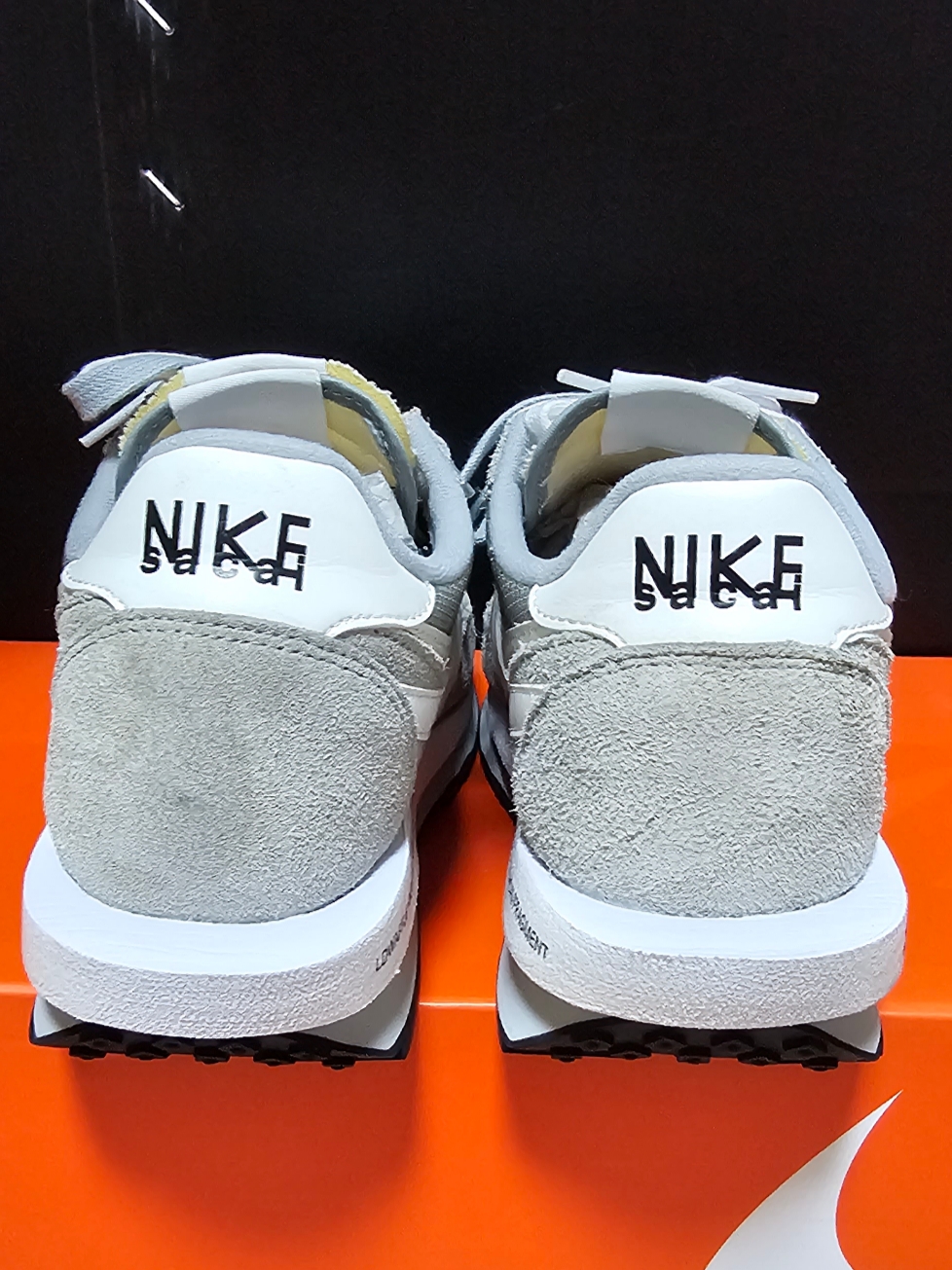 Nike x Sacai x Fragment LDWaffle Light Smoke Grey 착용 스타일 - 4