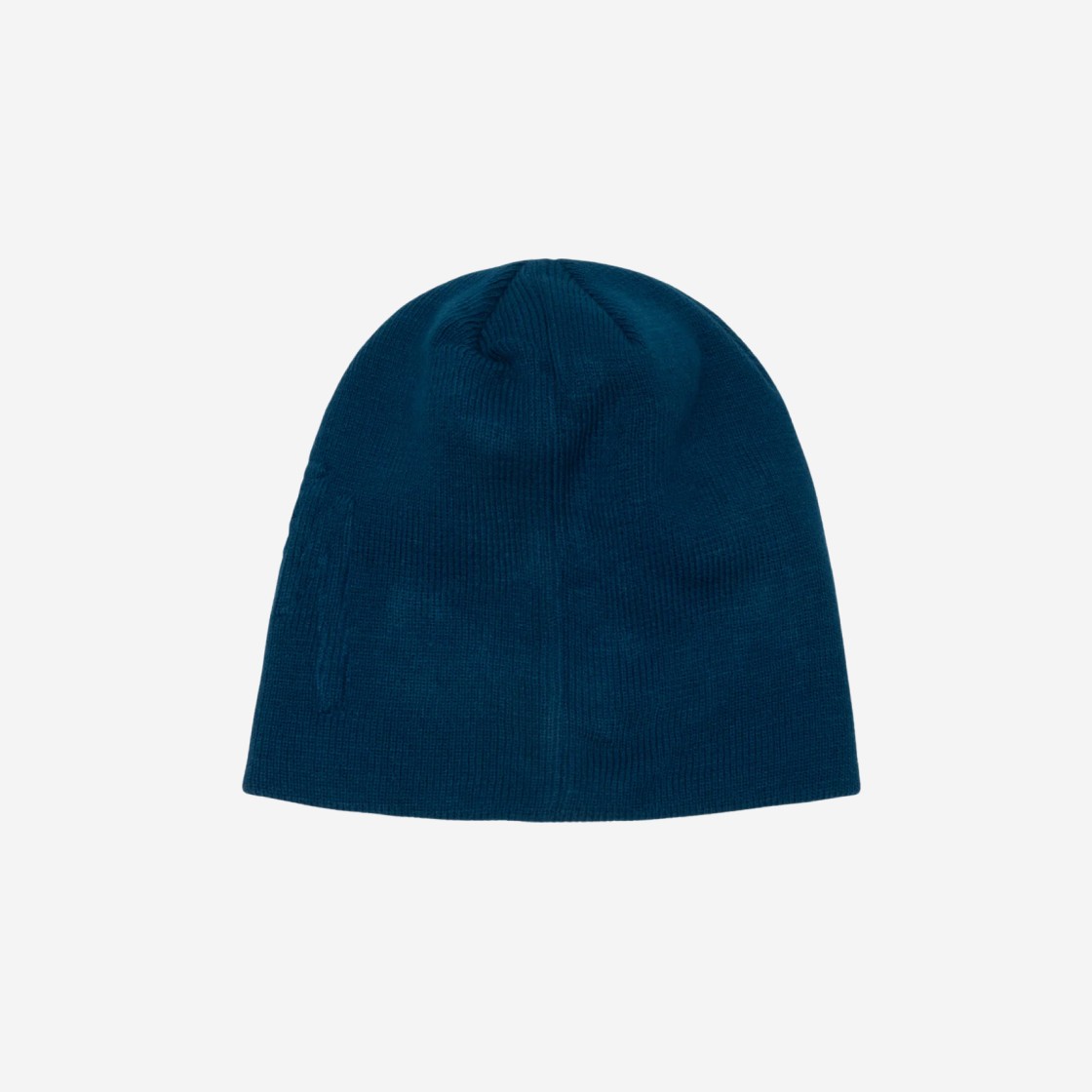 Stussy Embossed Smooth Stock Skullcap Beanie Sea Blue 상세 이미지 2