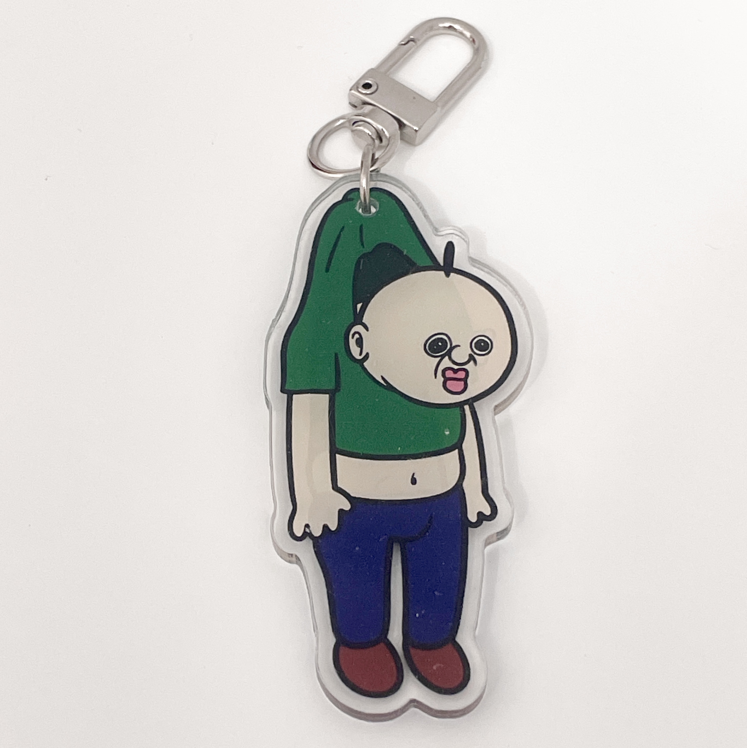 Bbangbbang Hanging Acrylic Keyring 착용 스타일