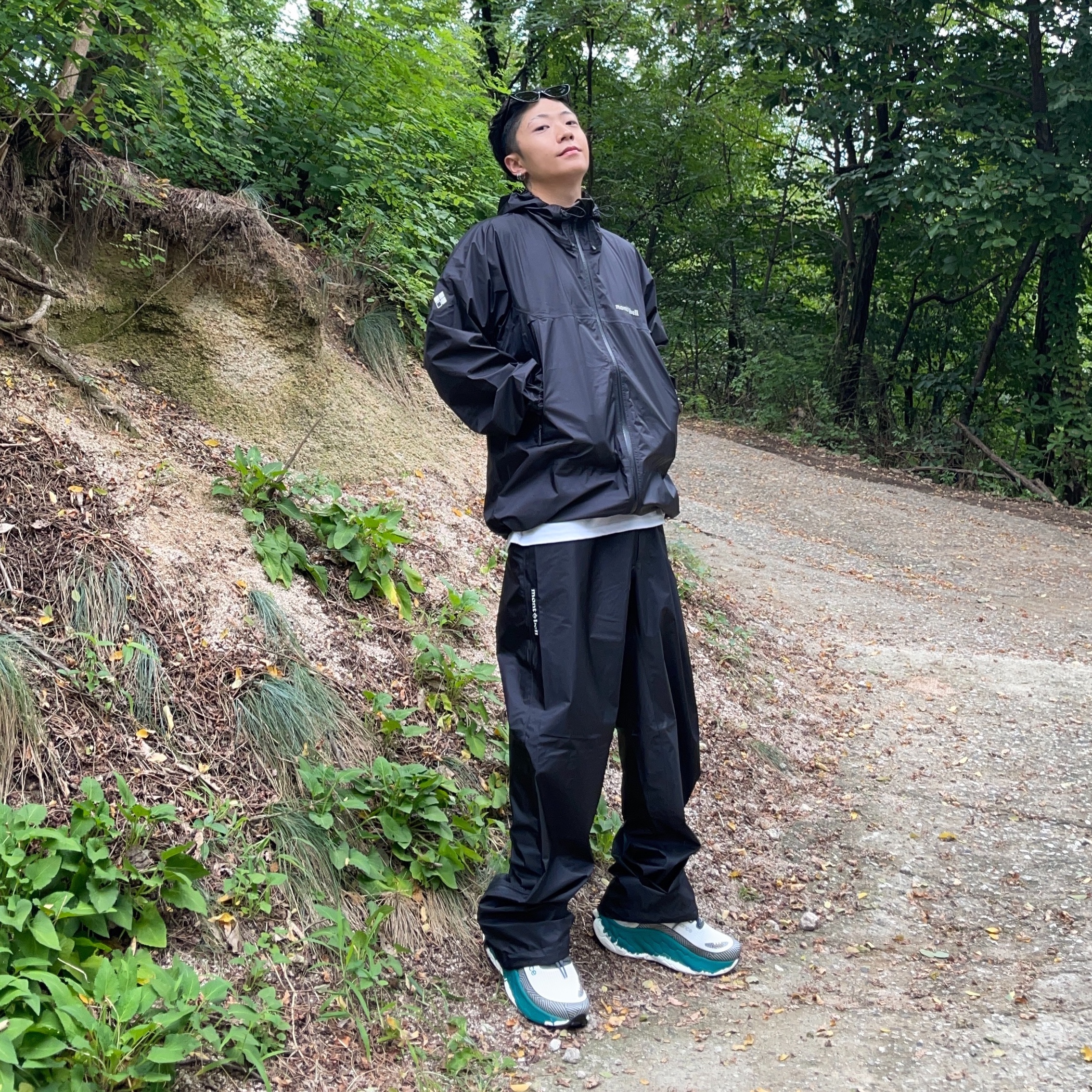 New Balance Fresh Foam X More Trail v3 Reflection Vintage Teal 착용 스타일 - 1