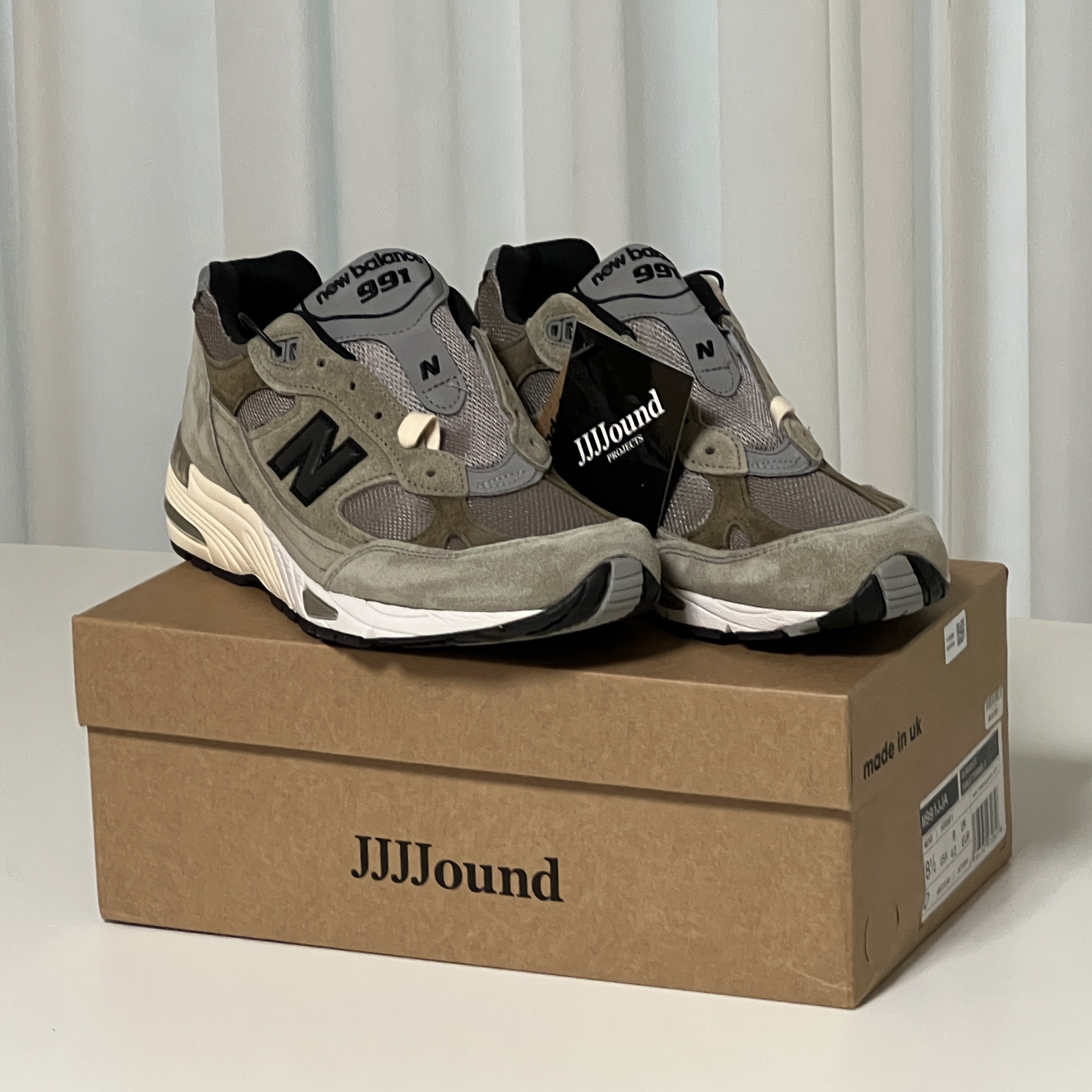 New Balance x JJJJound 991 Made in UK Grey 착용 스타일 - 4