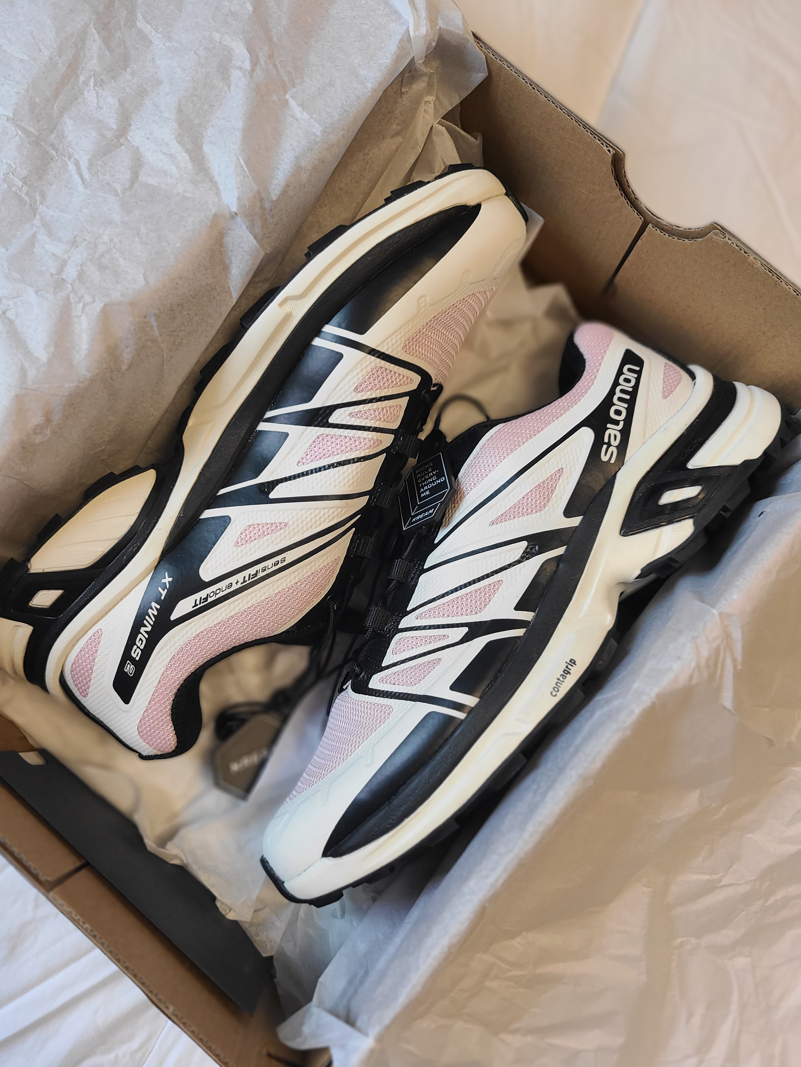 Salomon XT-Wings 2 Cradle Pink 착용 스타일