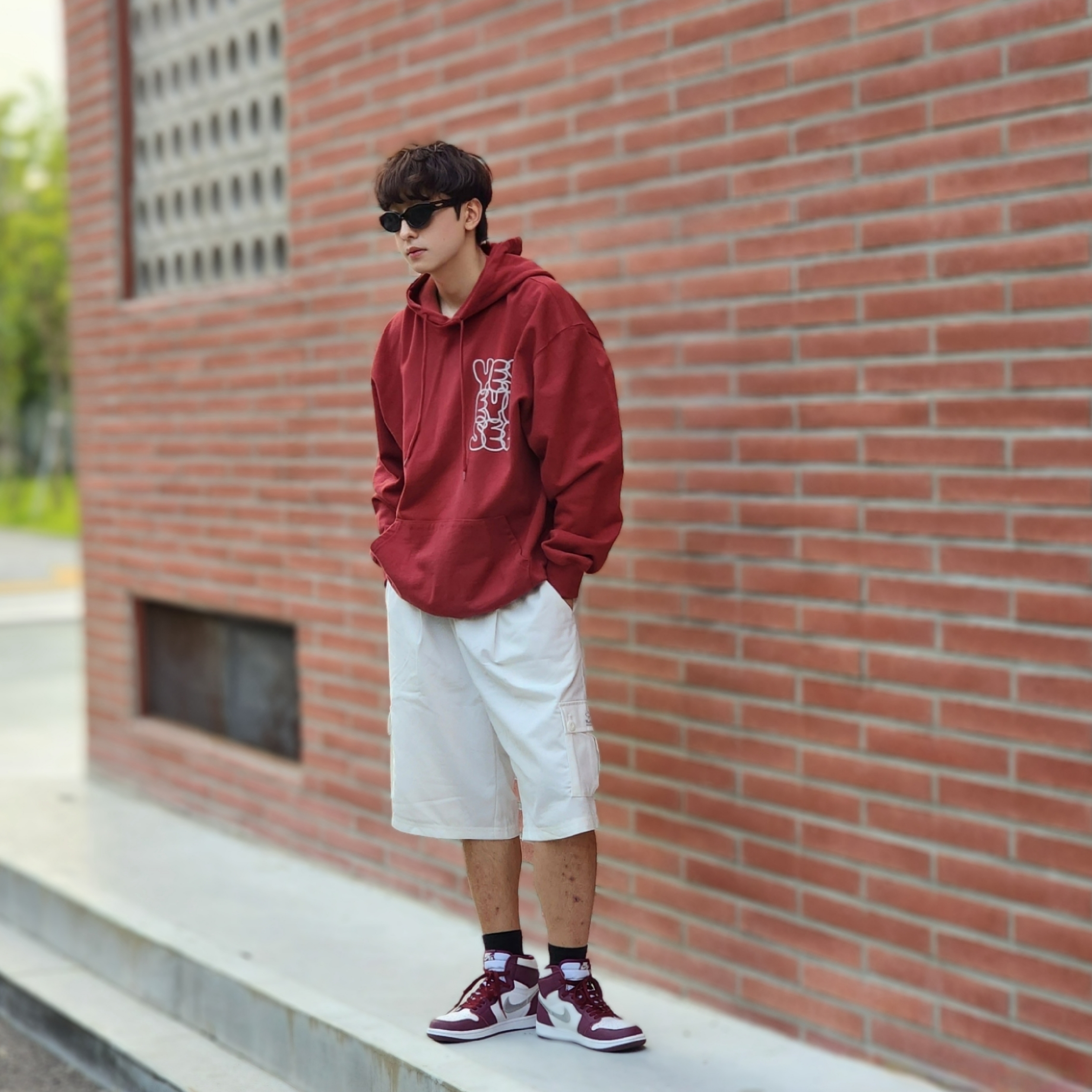 Jordan 1 Retro High OG Bordeaux, (GS) Jordan 1 Retro High OG Bordeaux 착용 스타일 - 5