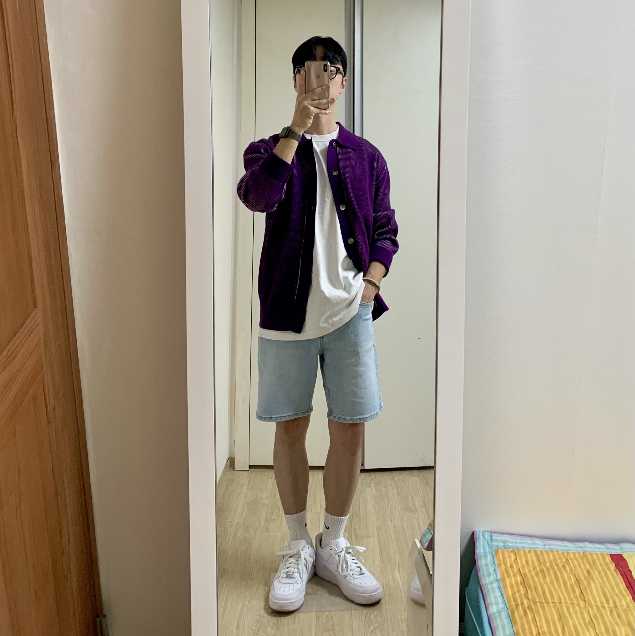 Nike Air Force 1 '07 Low White 착용 스타일 - 1